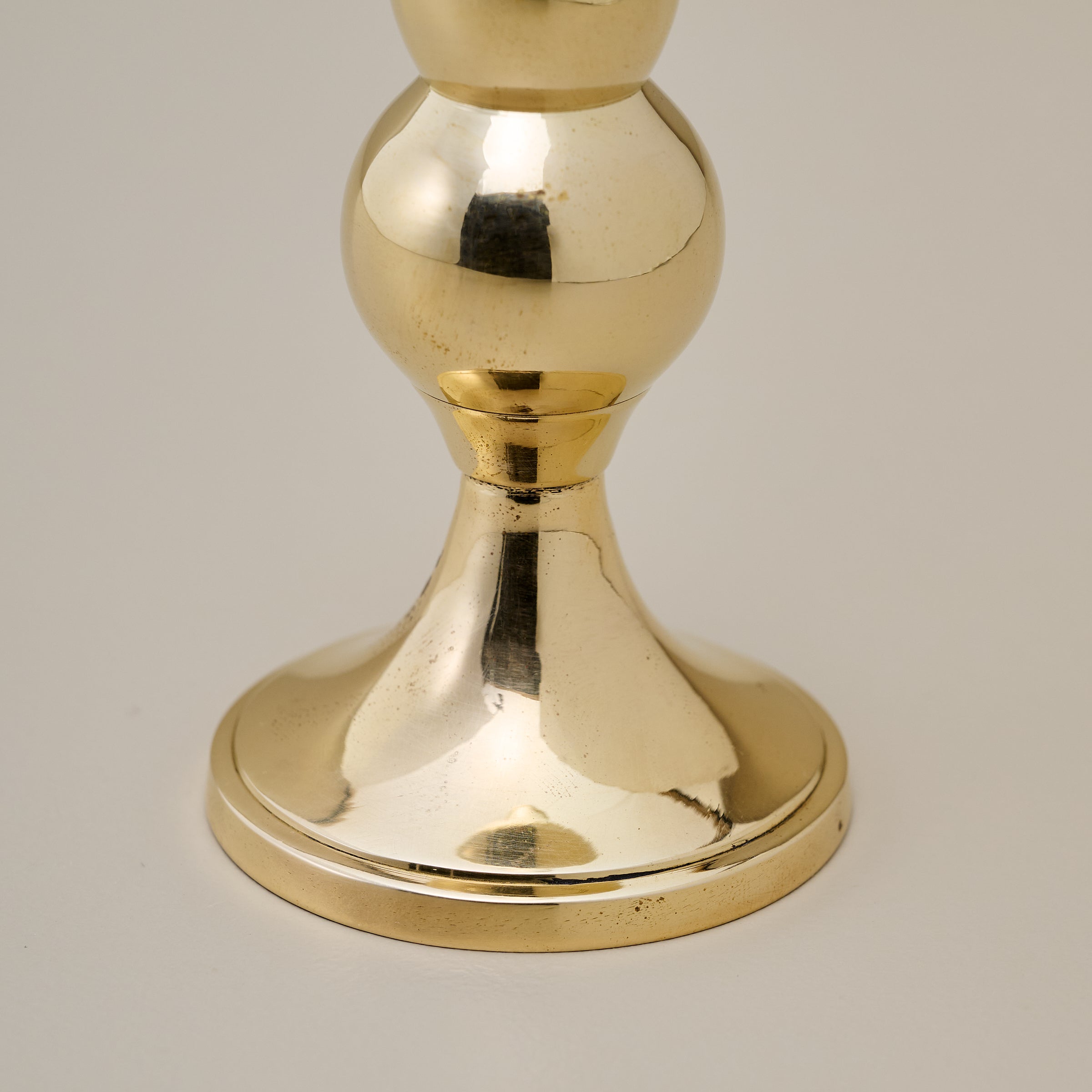 Embry Solid Brass Bud Vase close up of vase base
