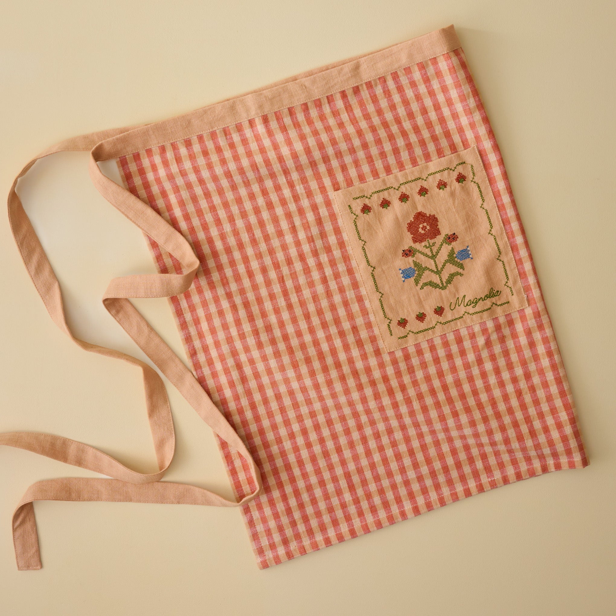 Strawberry Fields Cross Stitch Apron 