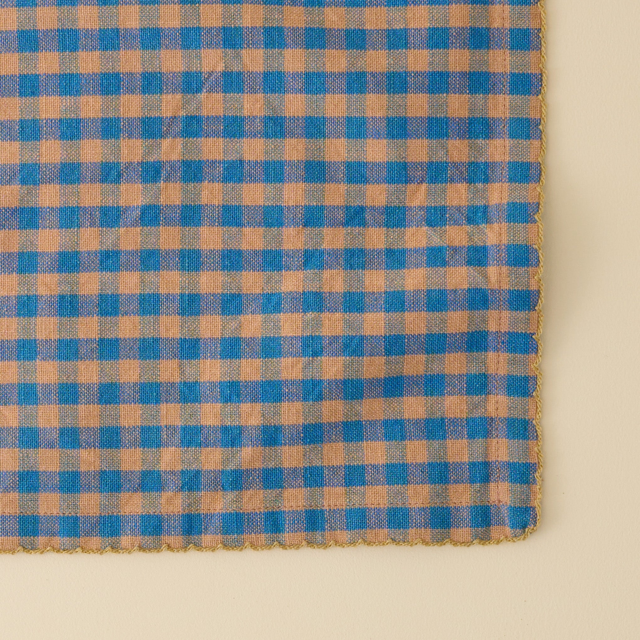 Poolside Check Napkin Set of 4 close up view