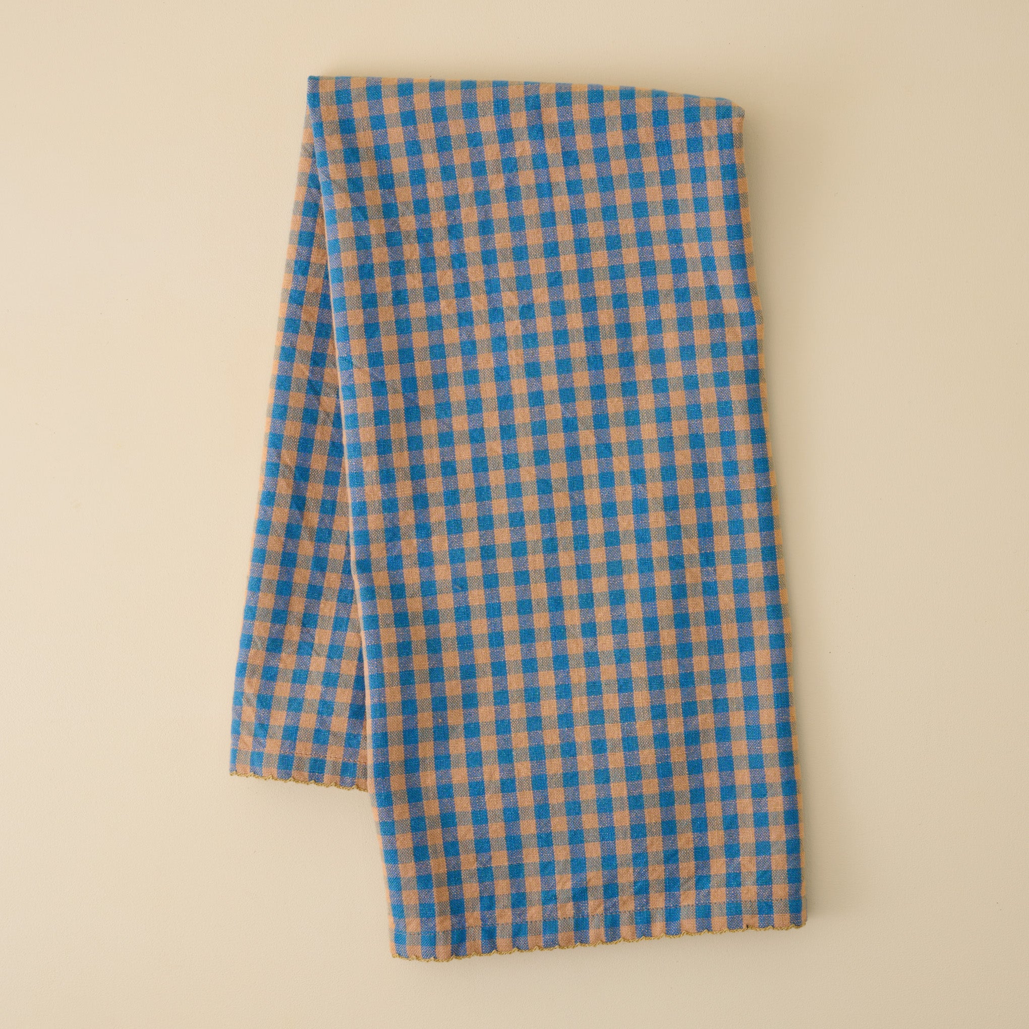 Poolside Check Tea Towel