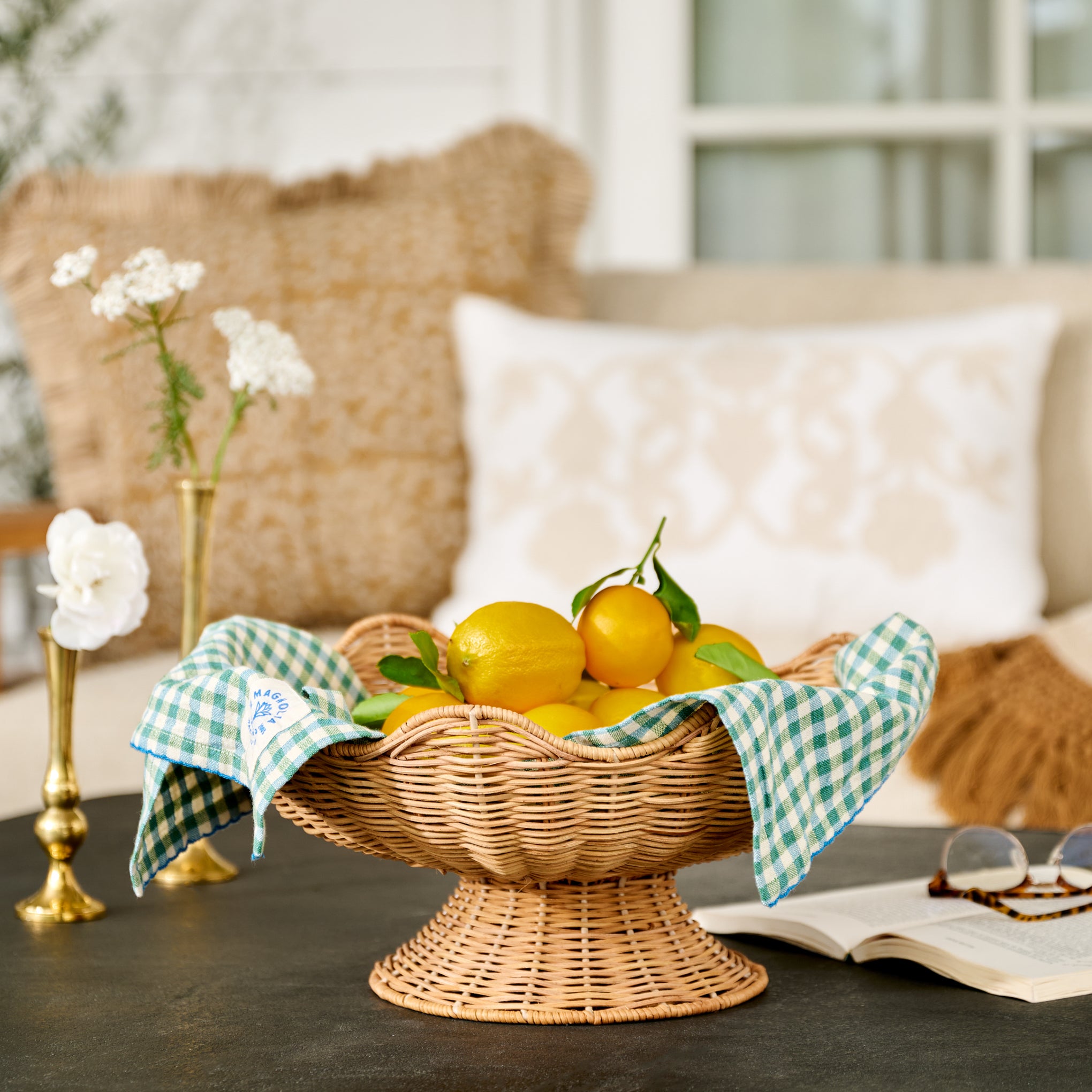 Rattan Scallop Bowl