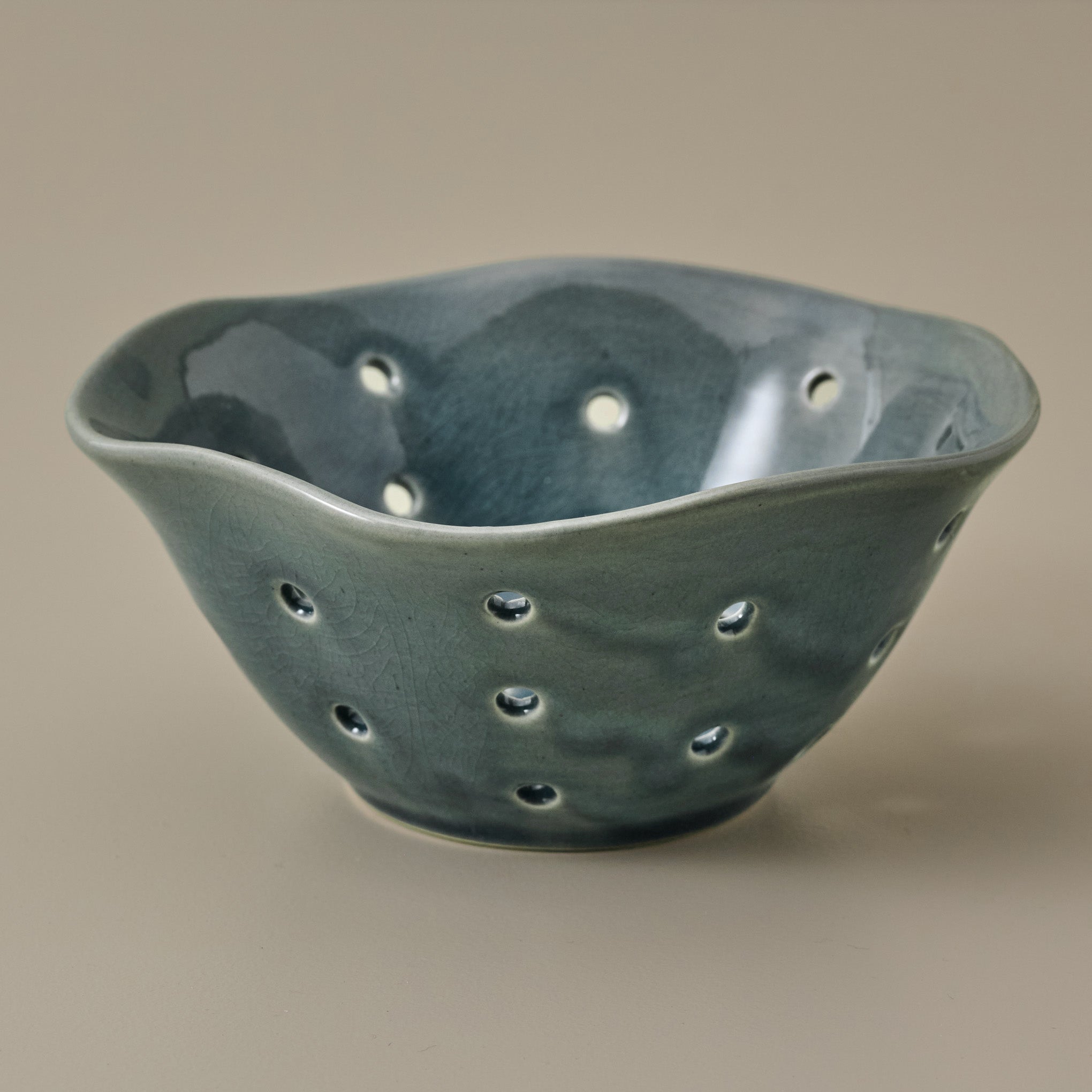Ceramic Berry Bowl in Blue