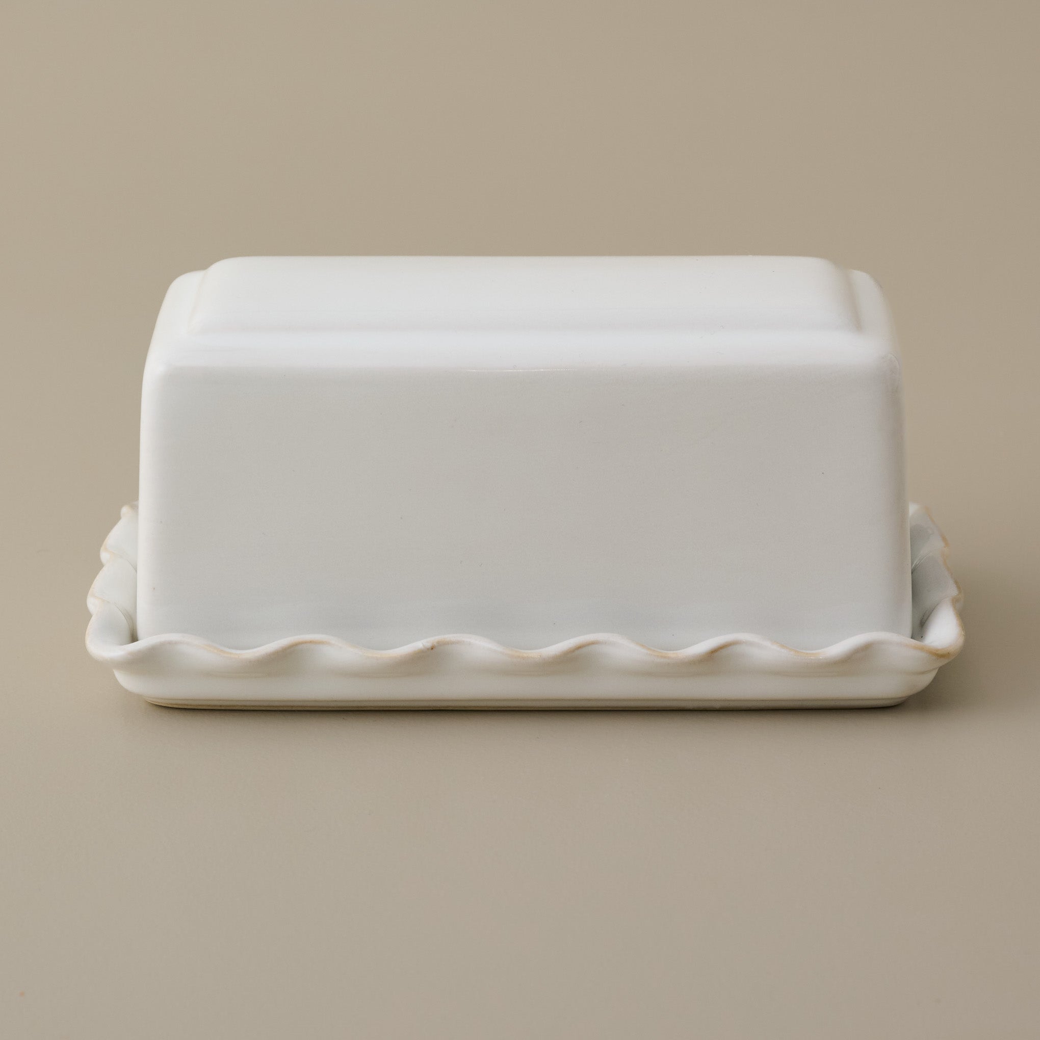 Antique White Margaret Butter Dish