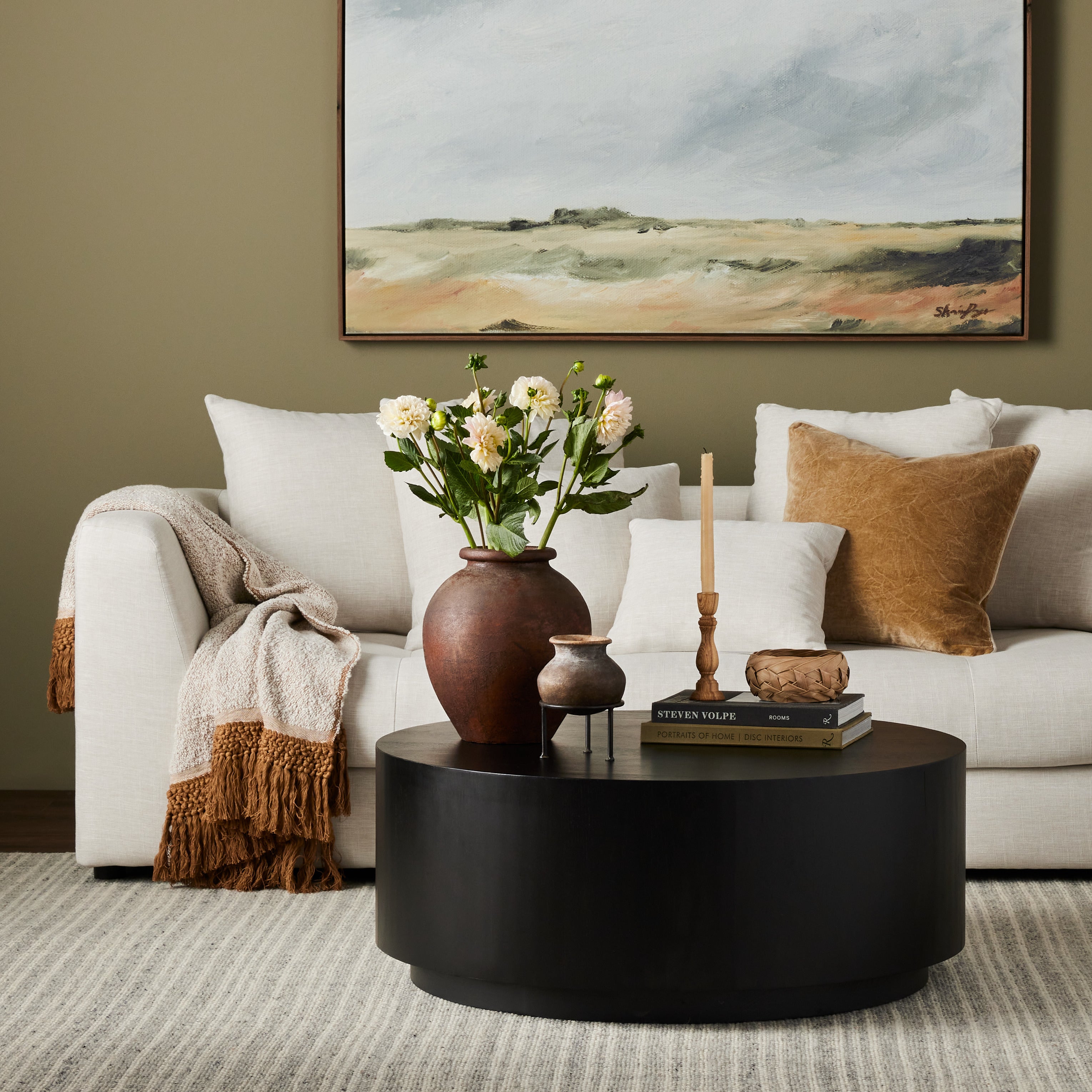 Asher Coffee Table in a living room