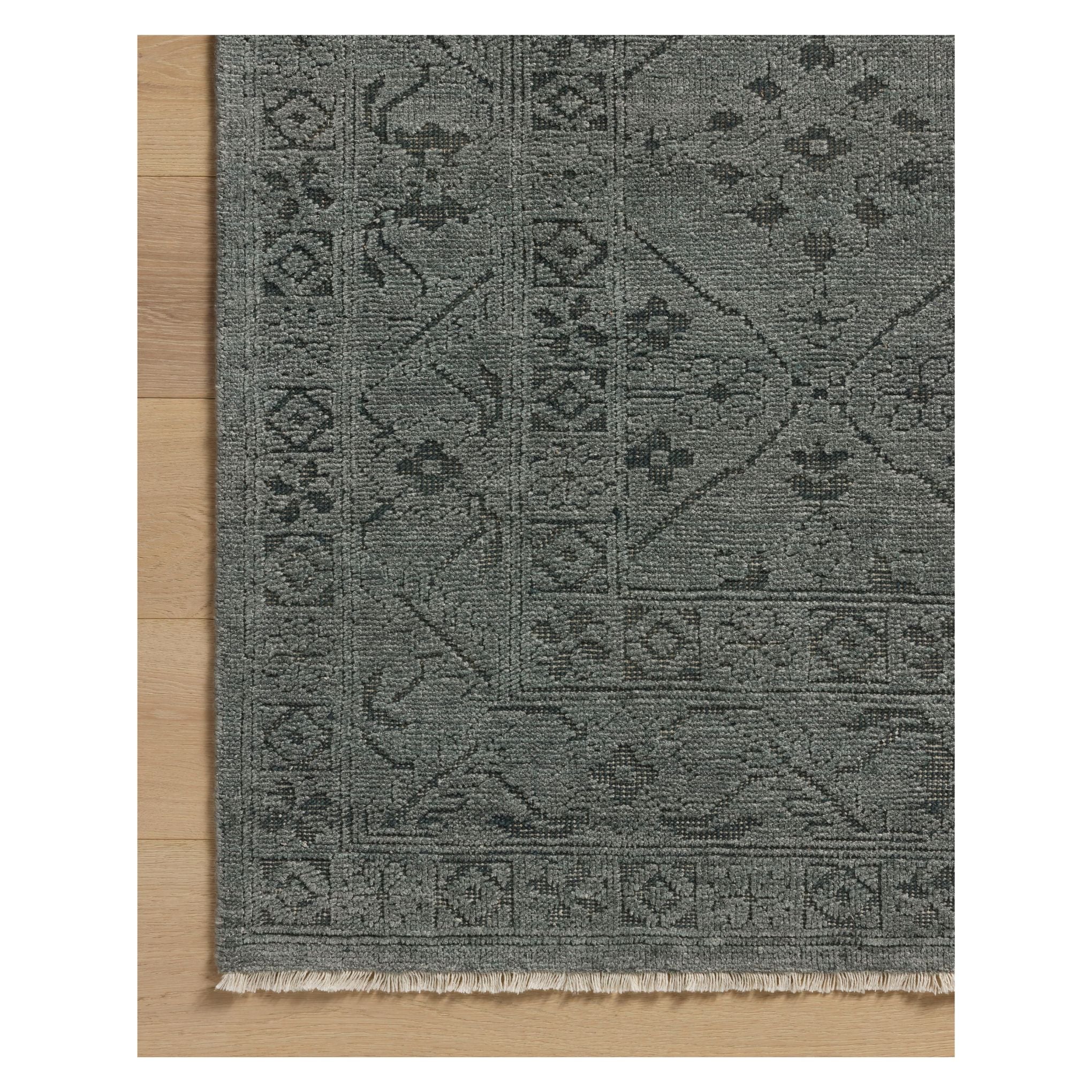 Ruth Ocean Midnight Rug corner