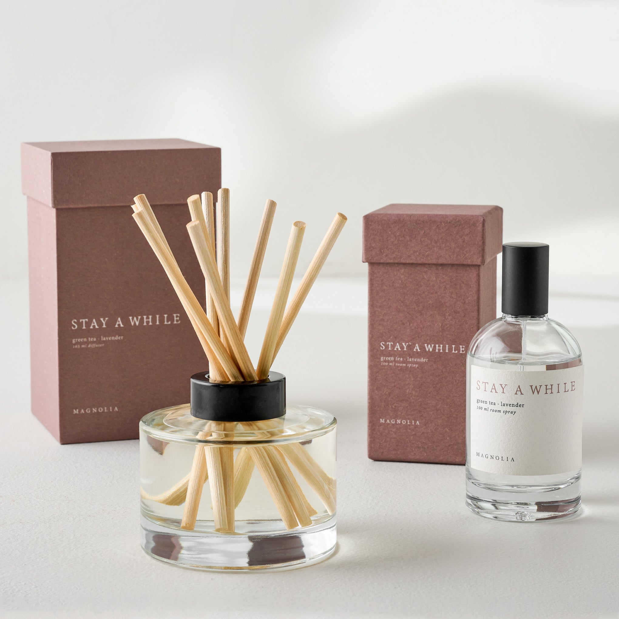 stay a while diffuser with room spray