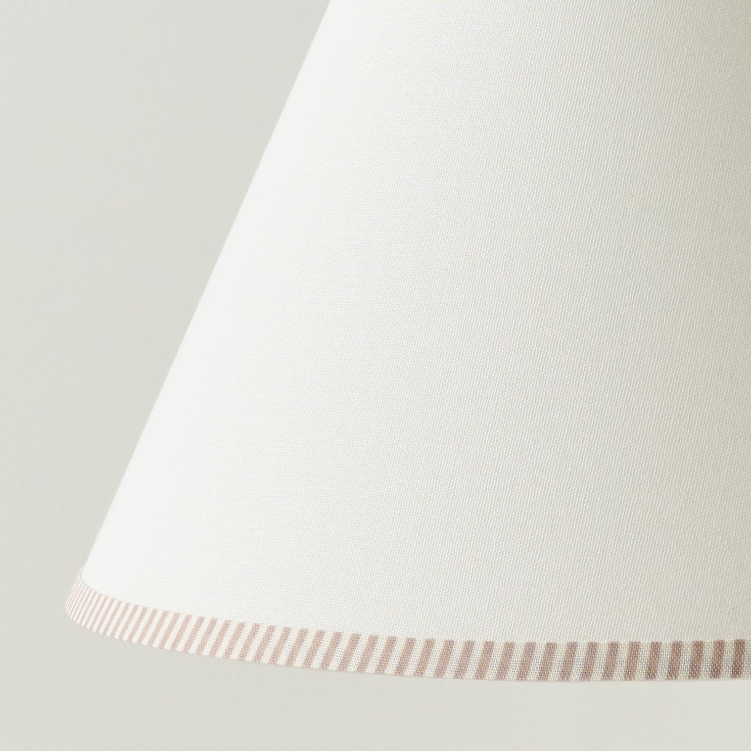 Natural Stripe Lamp Shade up close
