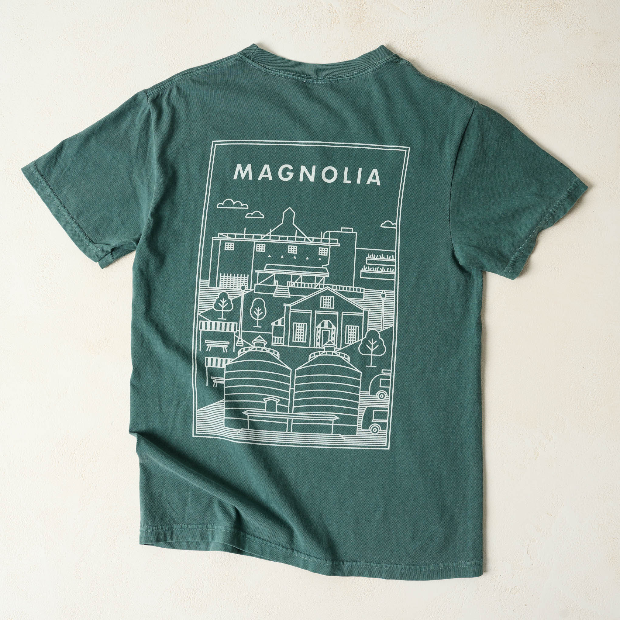 Magnoliass Silos Icons Blue Spruce Shirt back view