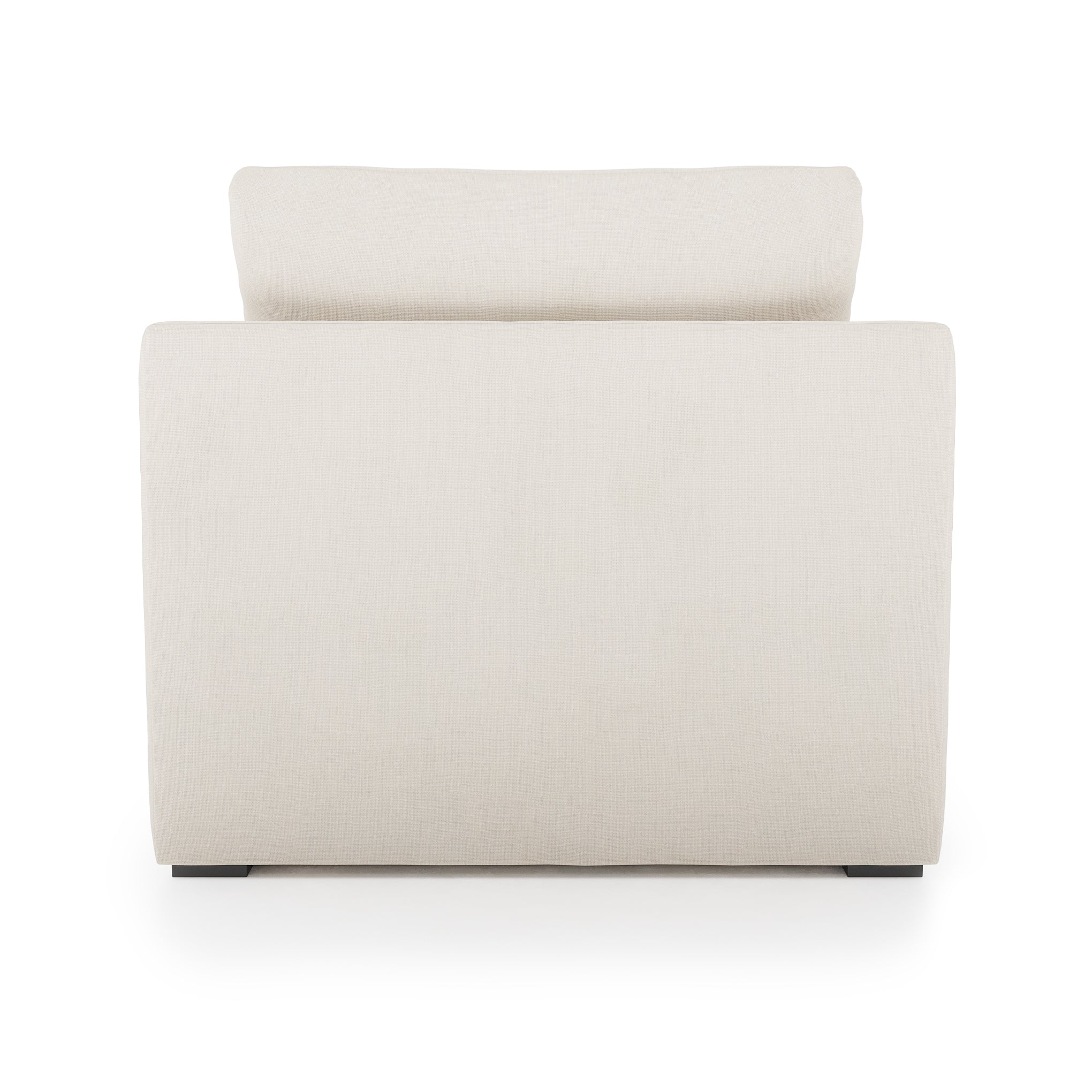 Serene Chair - ivory linen back view