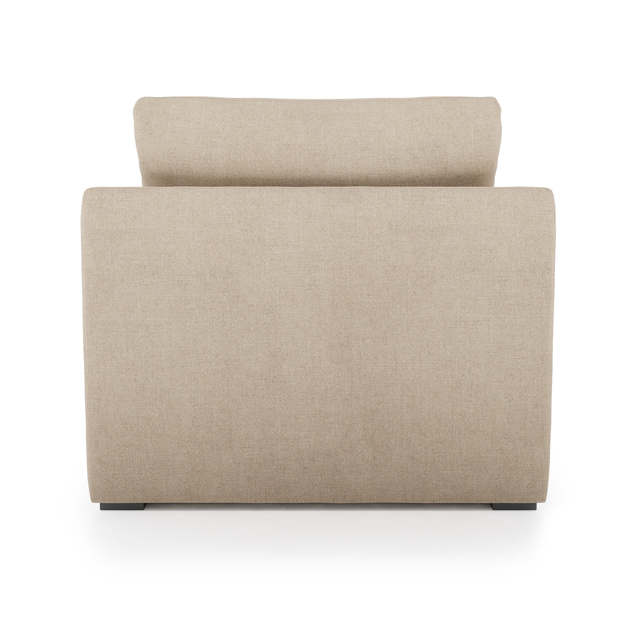 Serene Chair - natural linen back view