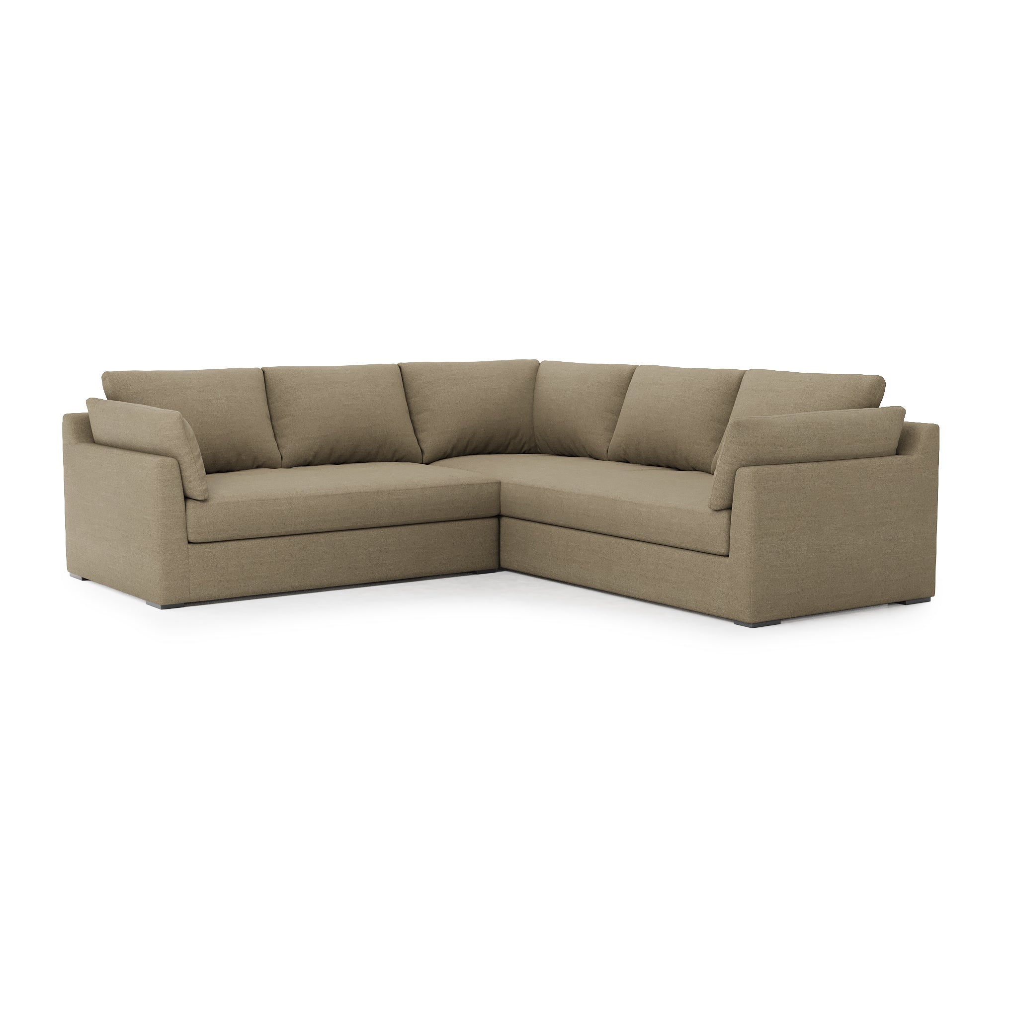 Serene Sectional mocha linen 