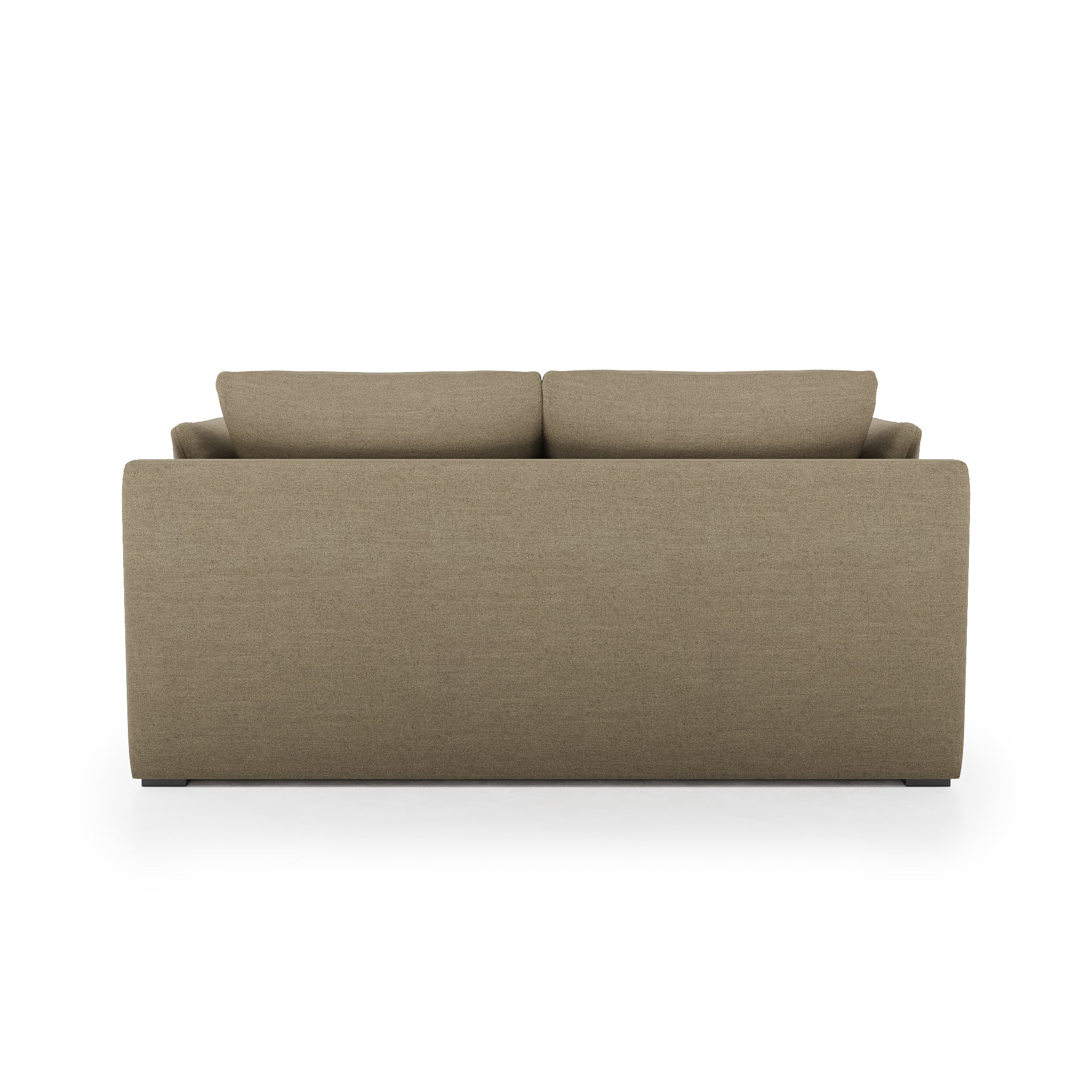Serene Sofa mocha linen back view