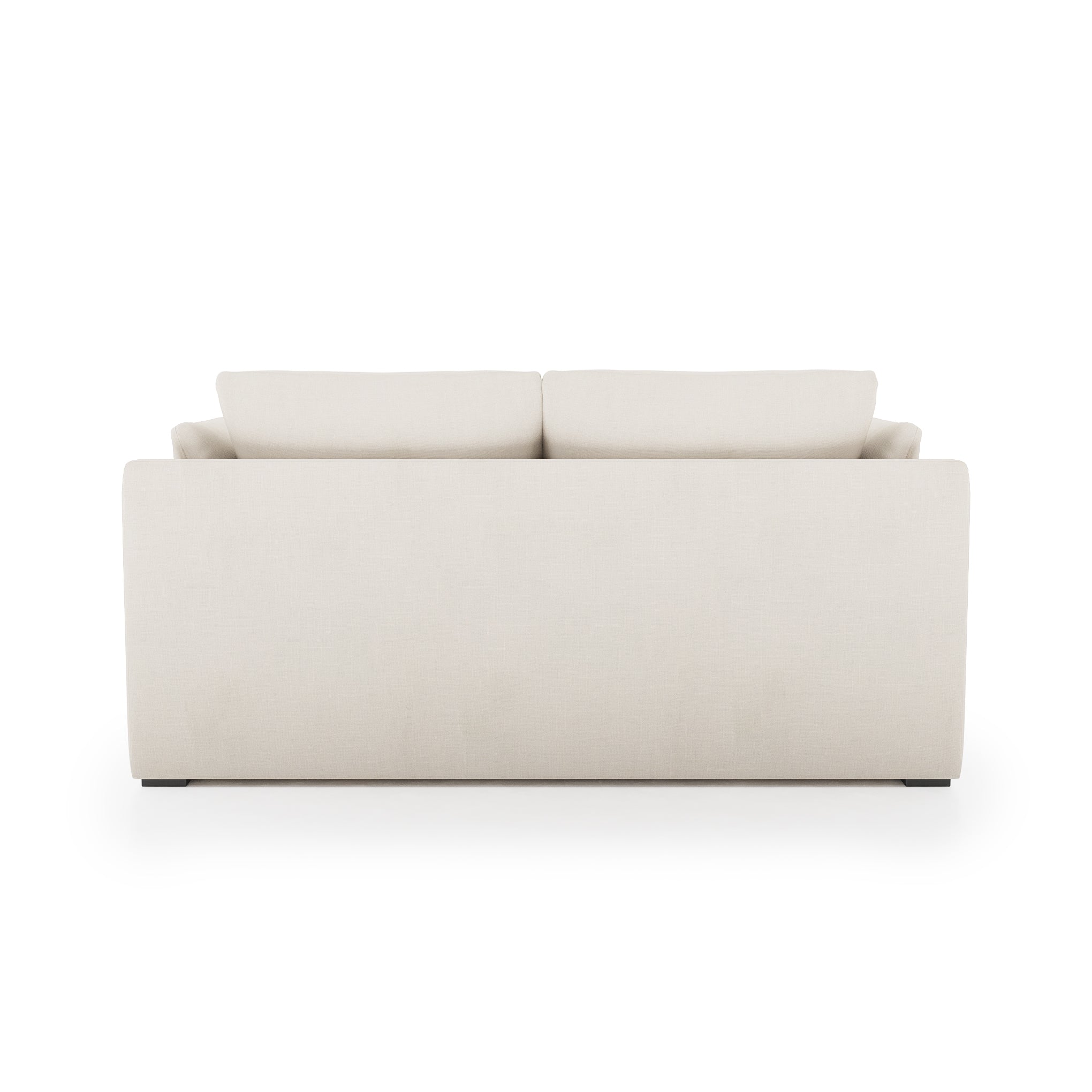 Serene Sofa ivory linen back view