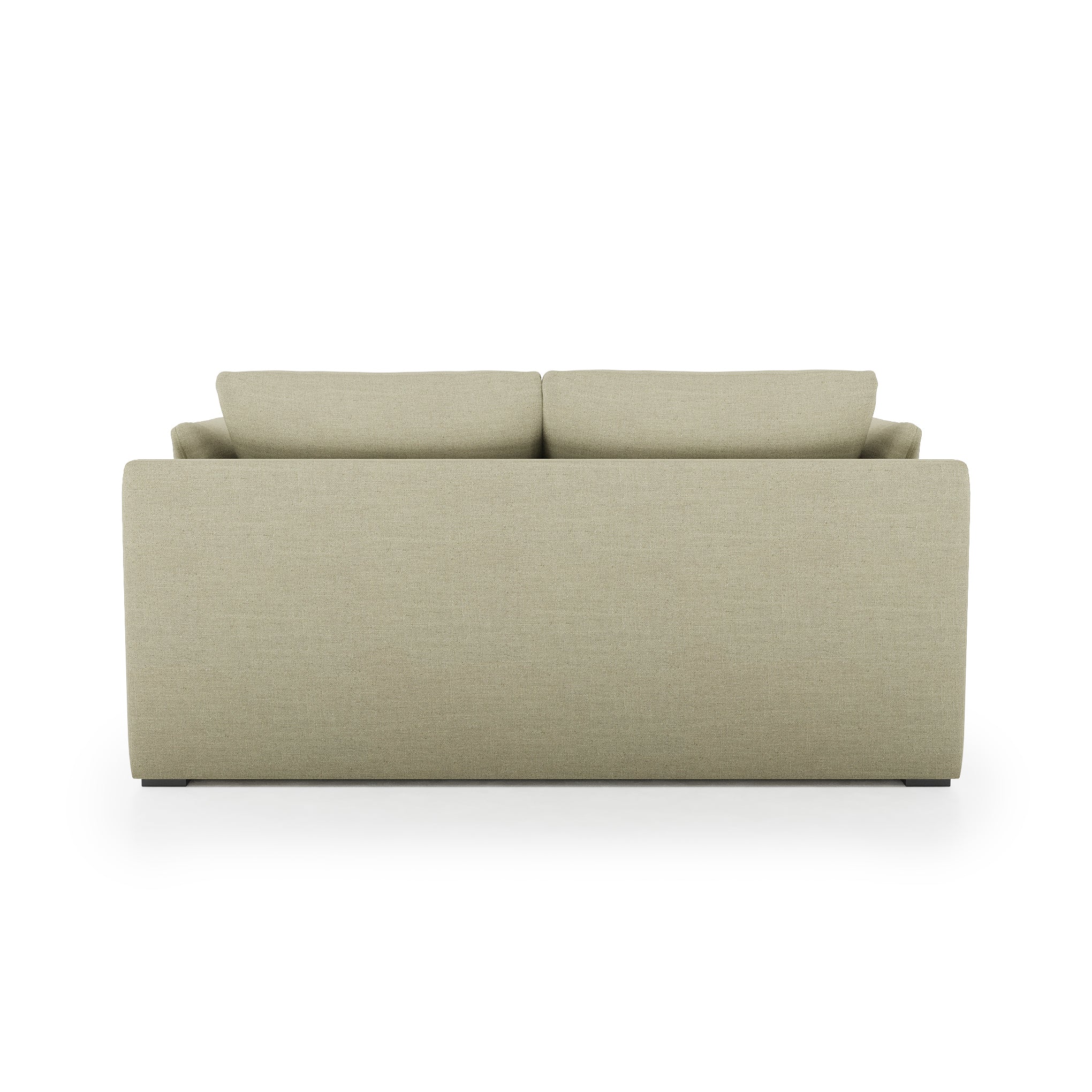 Serene Sofa khaki linen back view