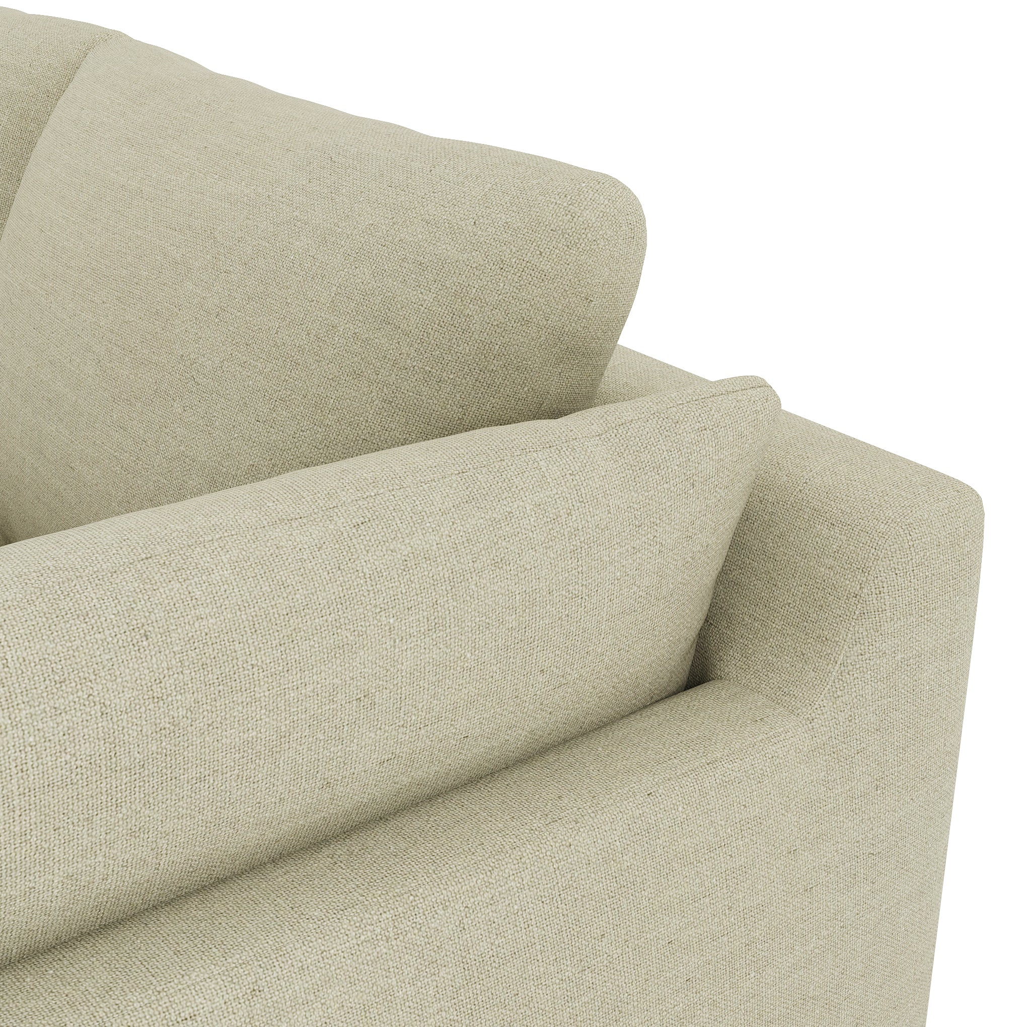 Serene Sofa khaki linen close up