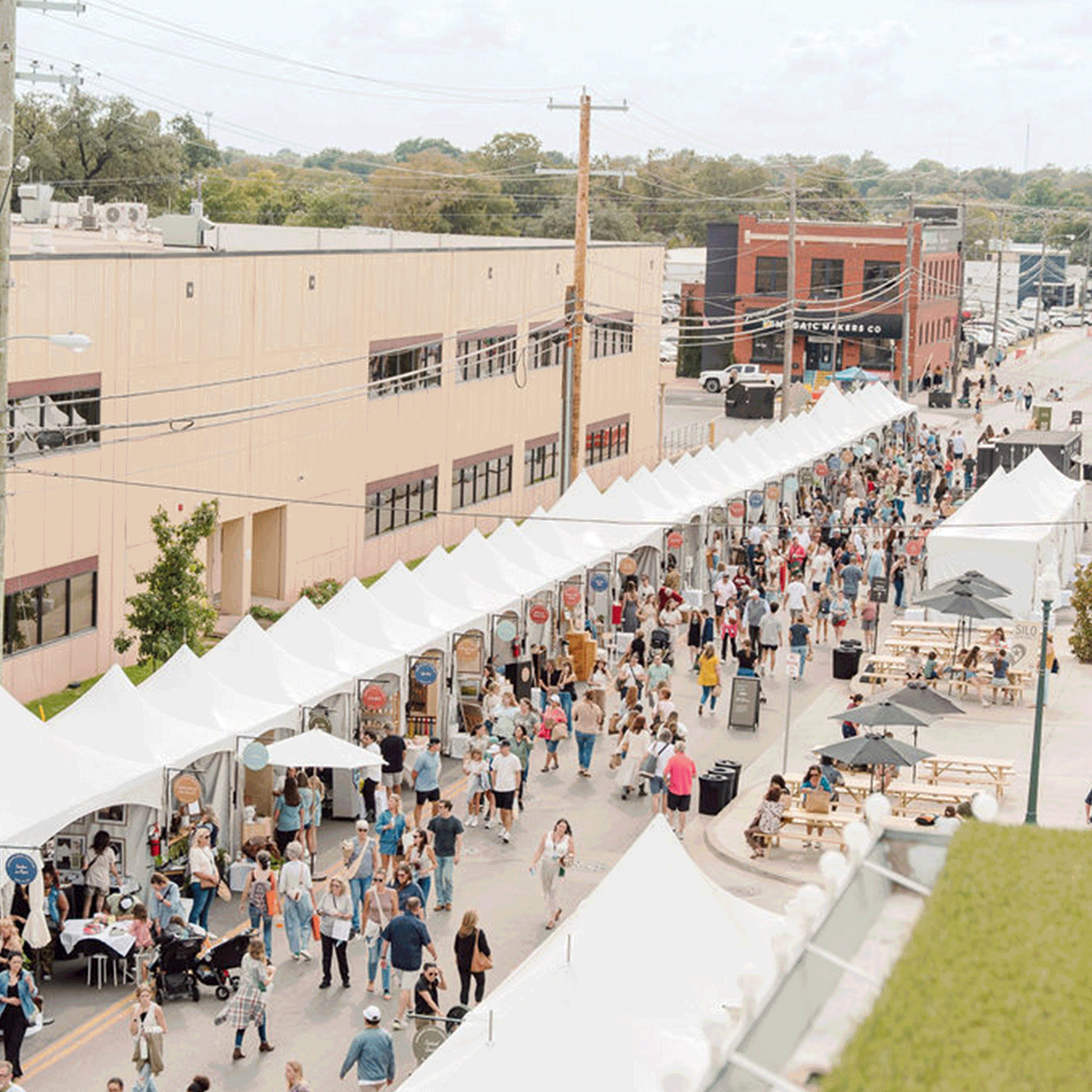 GIF of past Silobrations at the Silos.