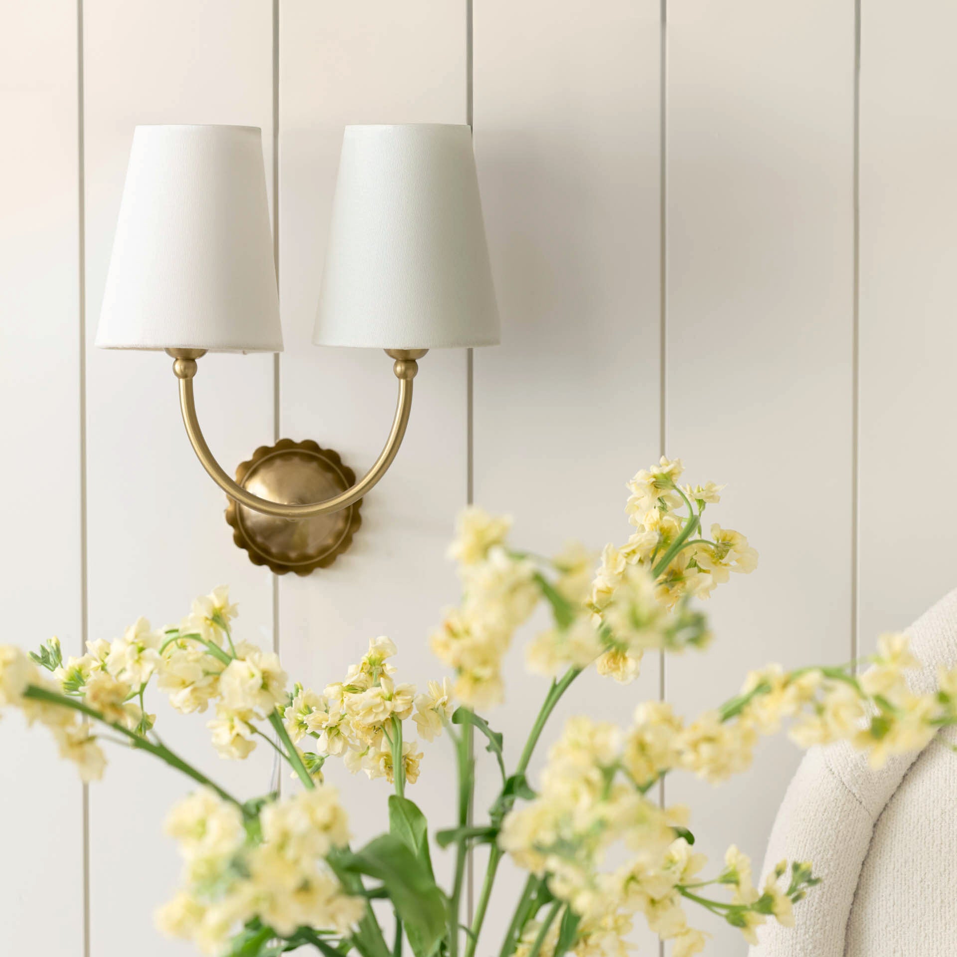 Gemma Antique-Inspired Double Sconce