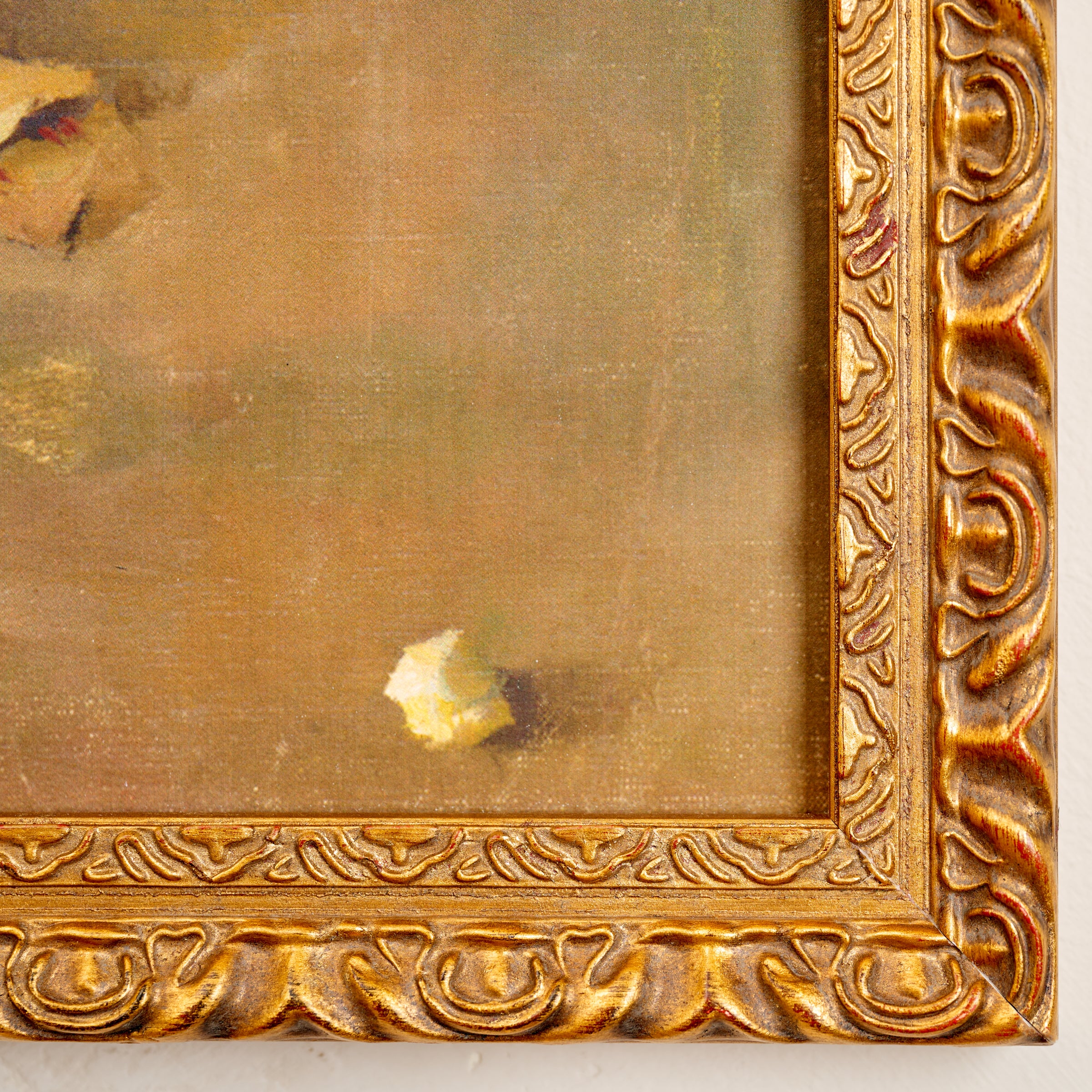 Still Life - Fruit Harvest Framed Art corner up close