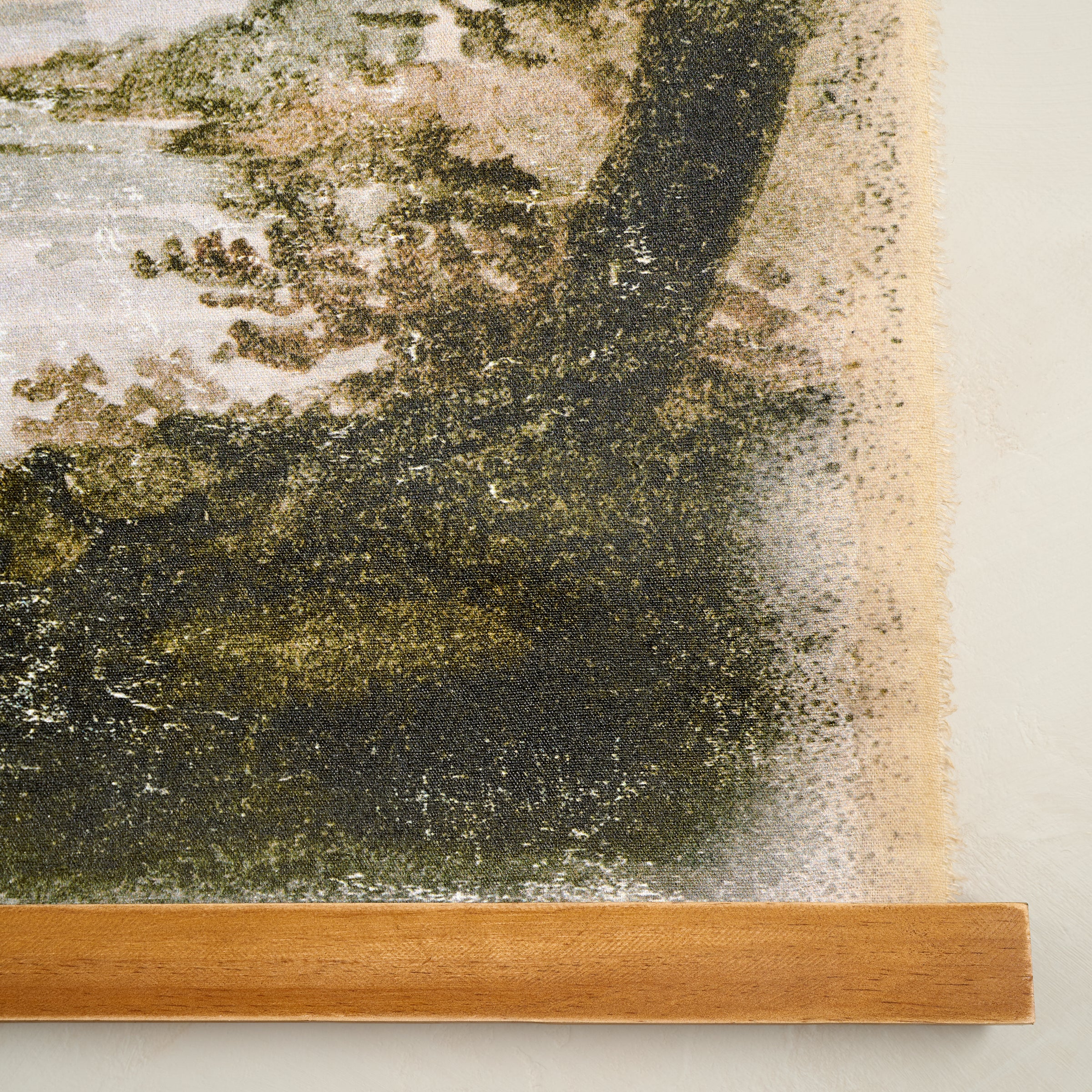 Mountainview Woven Tapestry corner up close