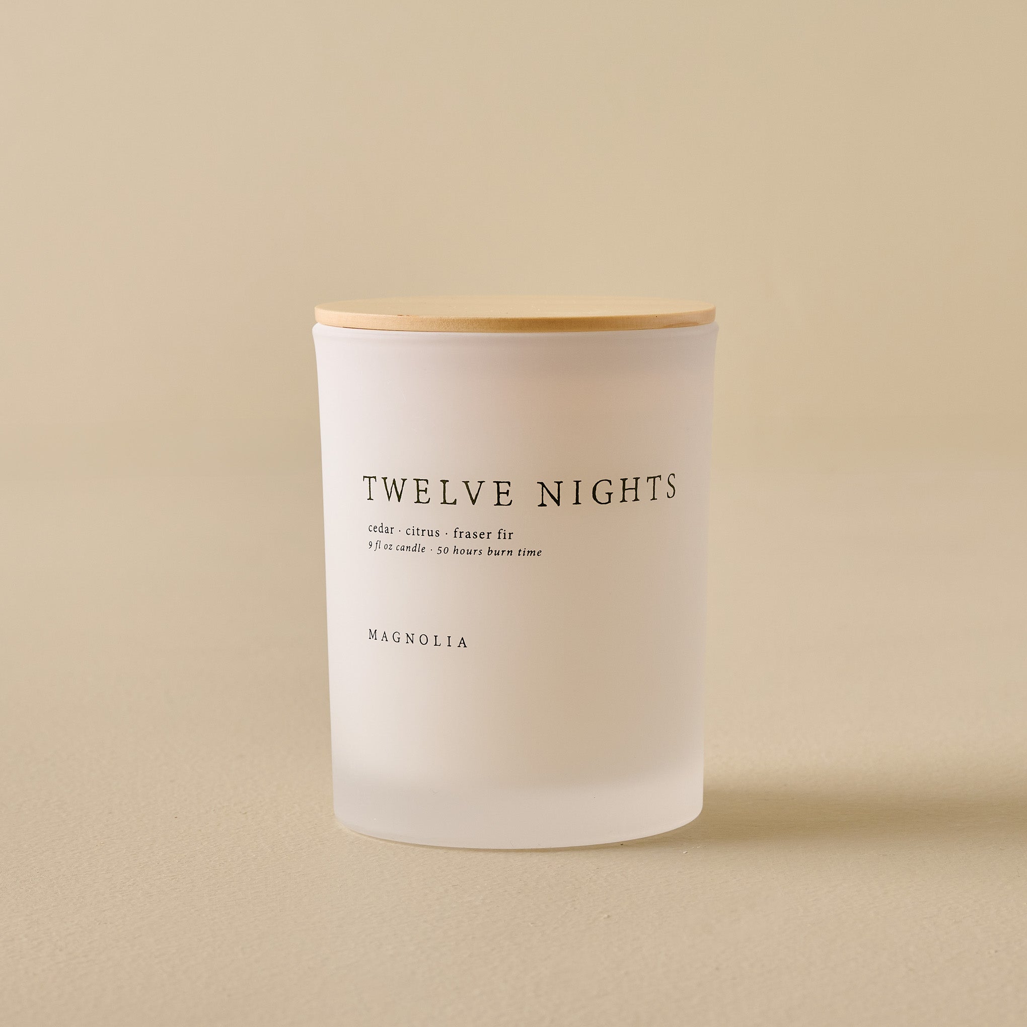 9oz Magnoliass Twelve Nights Candle