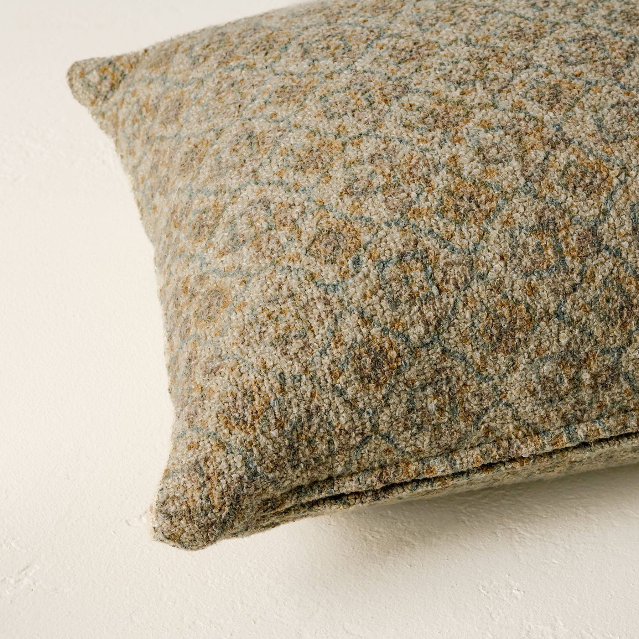 Vintage Floral Lumbar Pillow close up