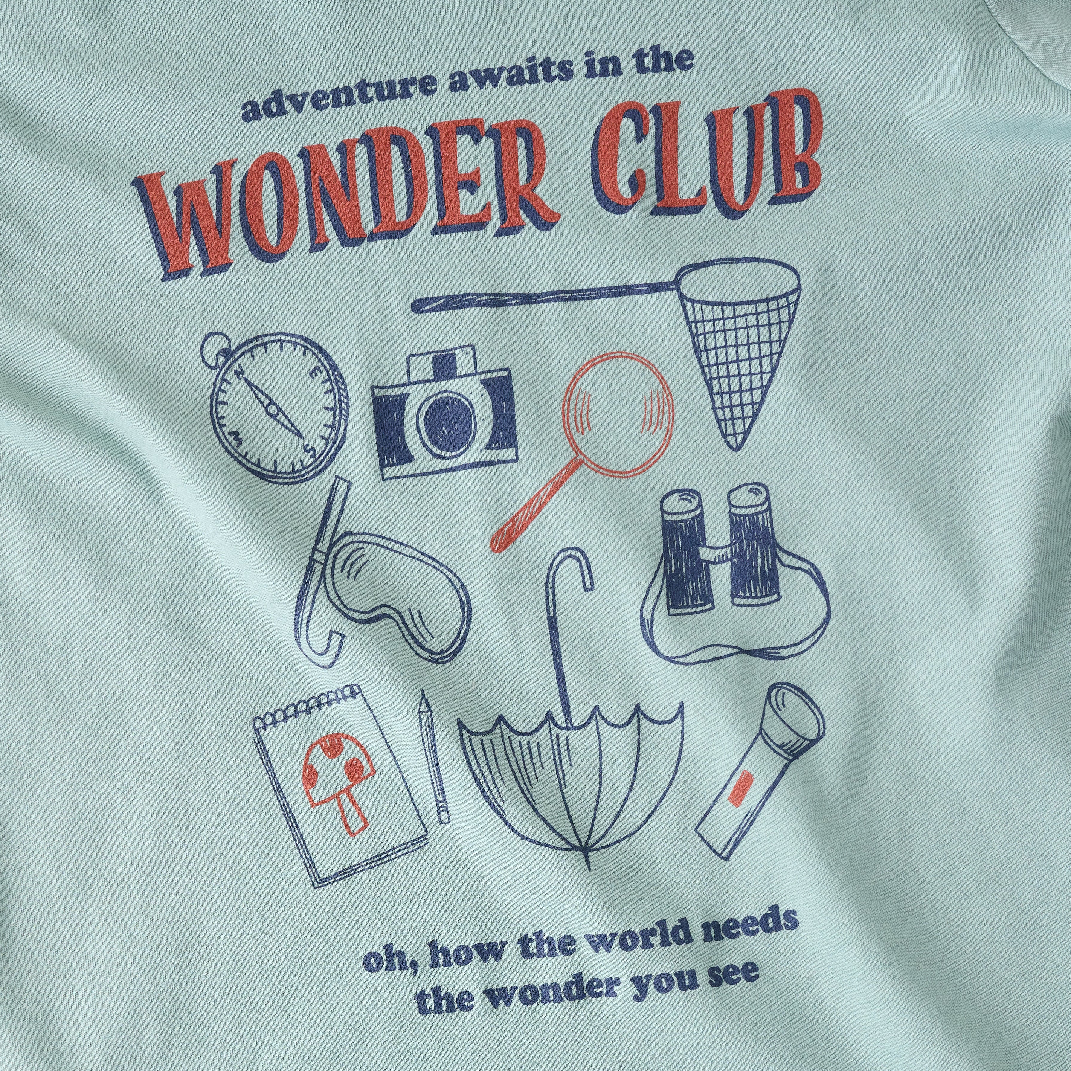 Wonder Club Kids Tee up close