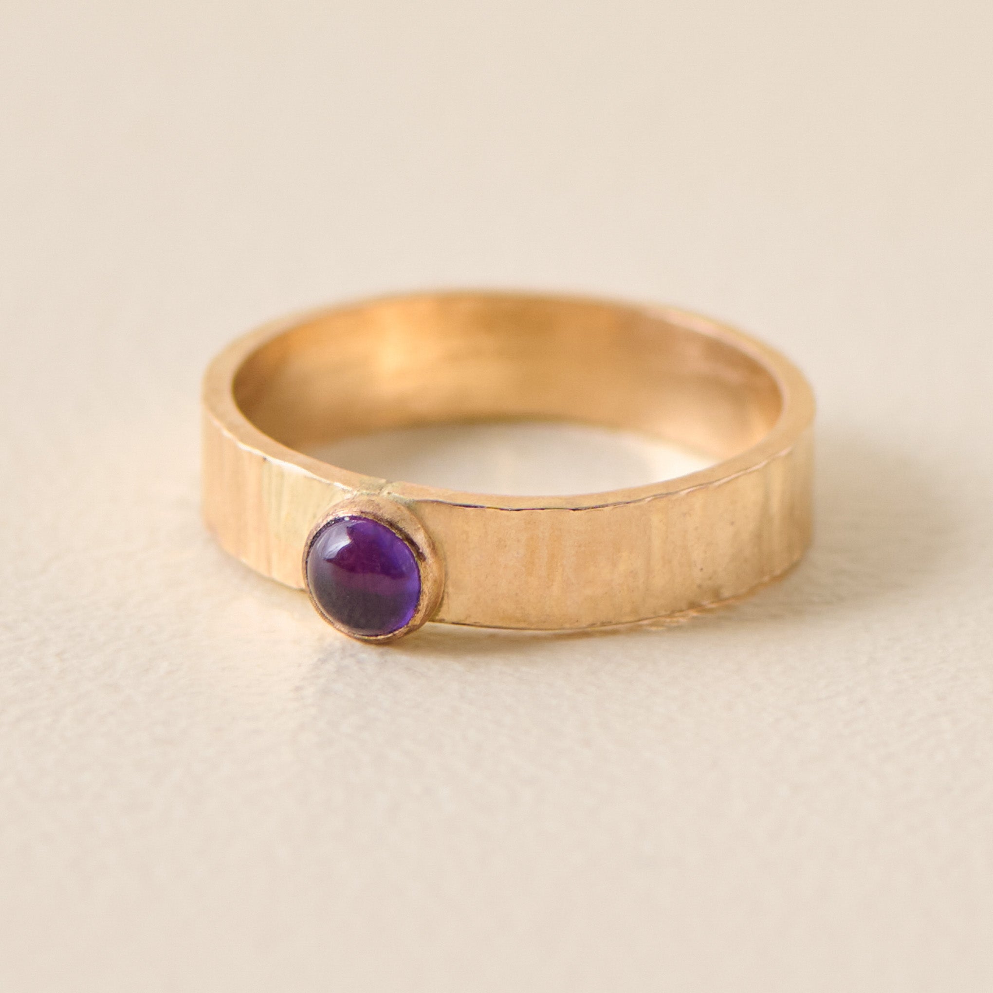 February Sunrise Birthstone Ring