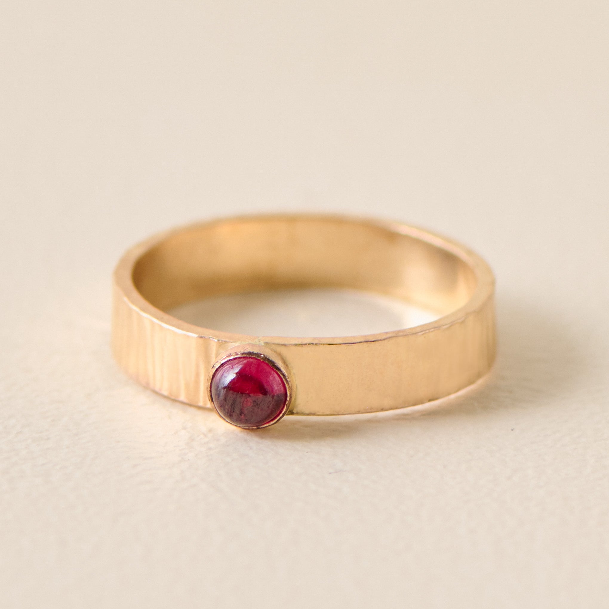 January Sunrise Birthstone Ring