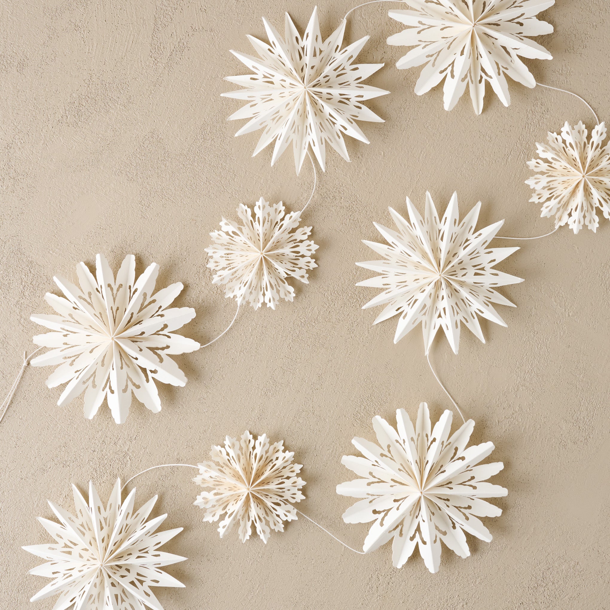 Whimsical Snowflake Garland