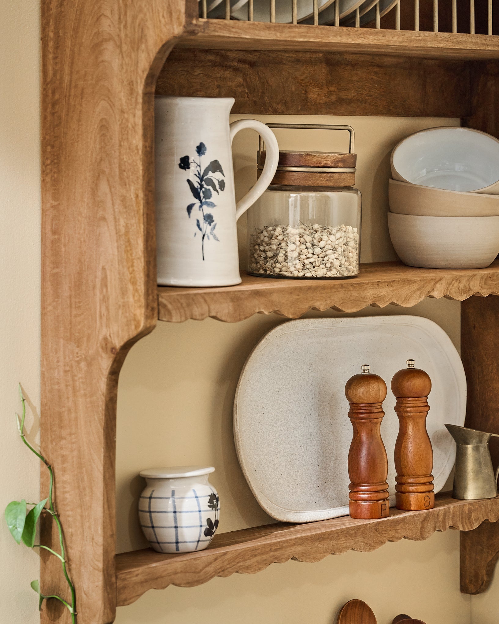 Quinn Wooden Dish Cabinet