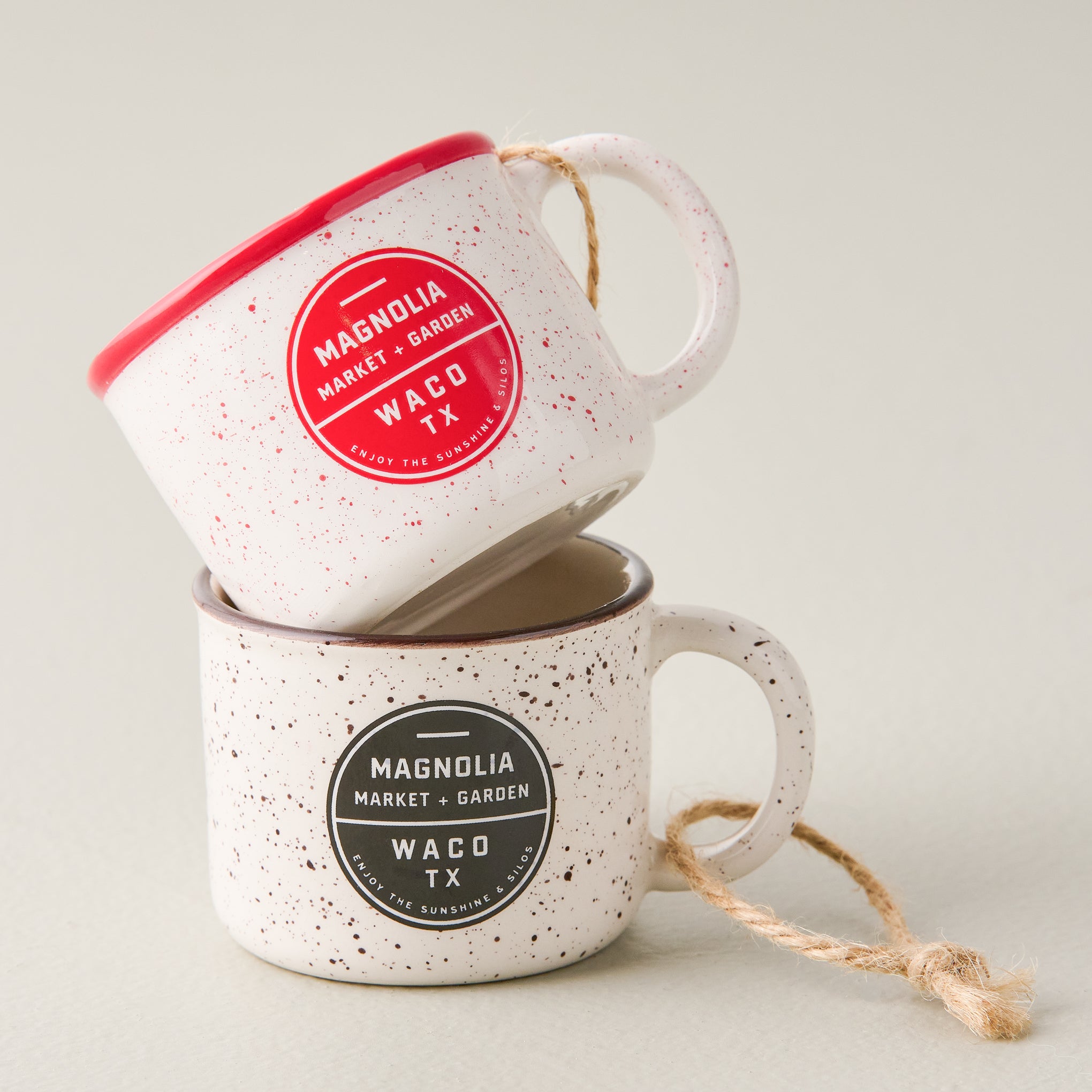 Magnoliass Campfire Mug Ornament with red Magnoliass Campfire Mug Ornament