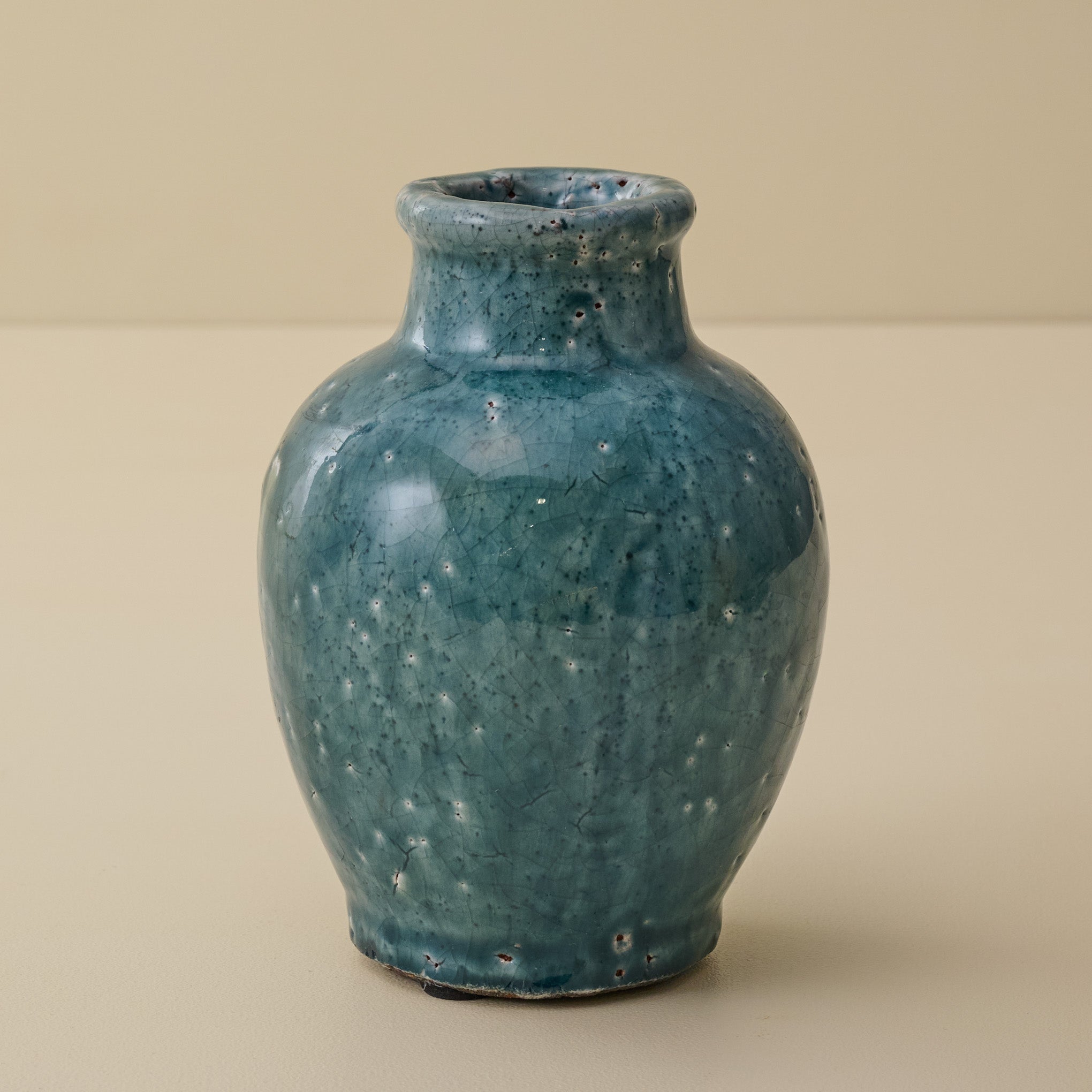 Urn Serena Crackle Glaze Bud Vase