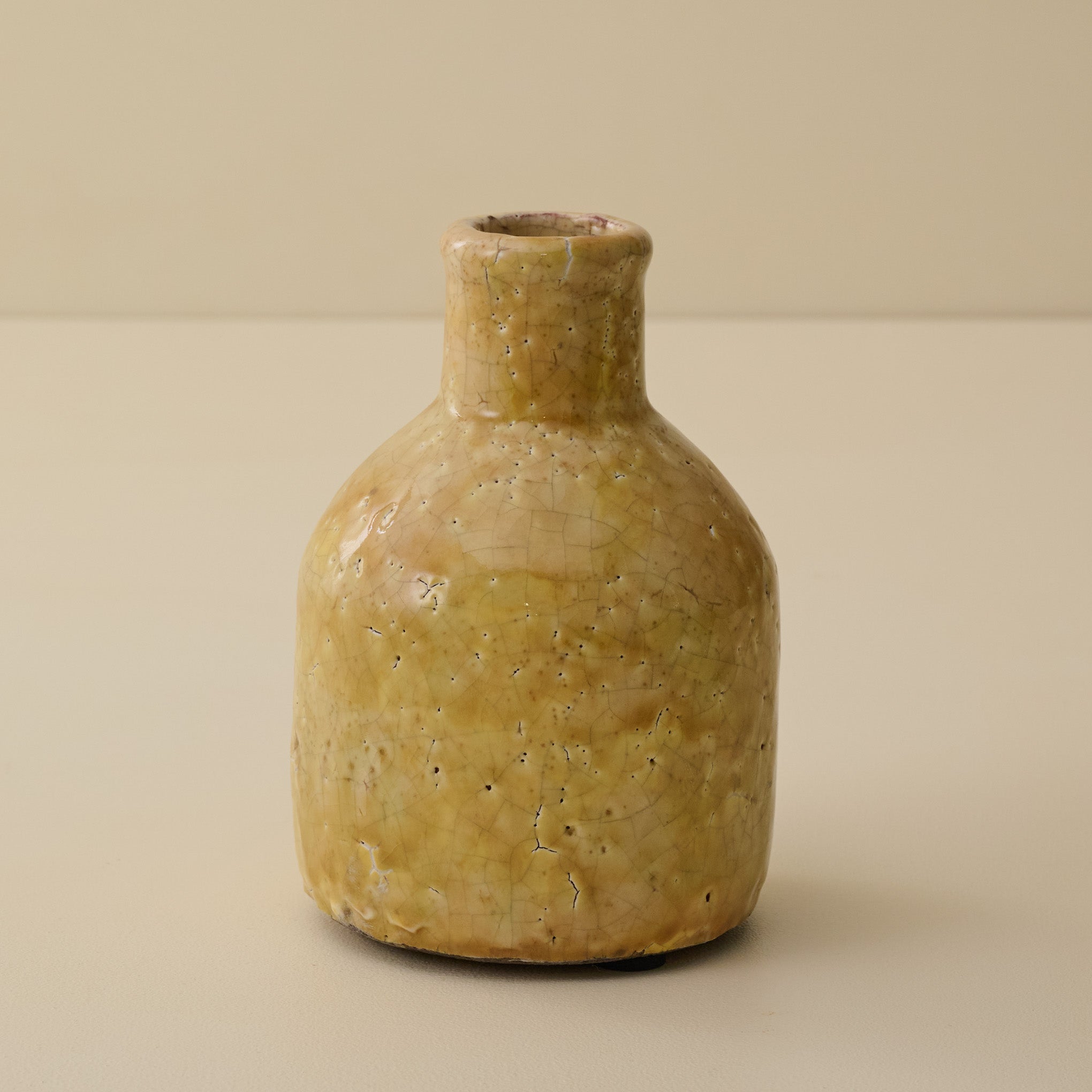 Bottle Serena Crackle Glaze Bud Vase
