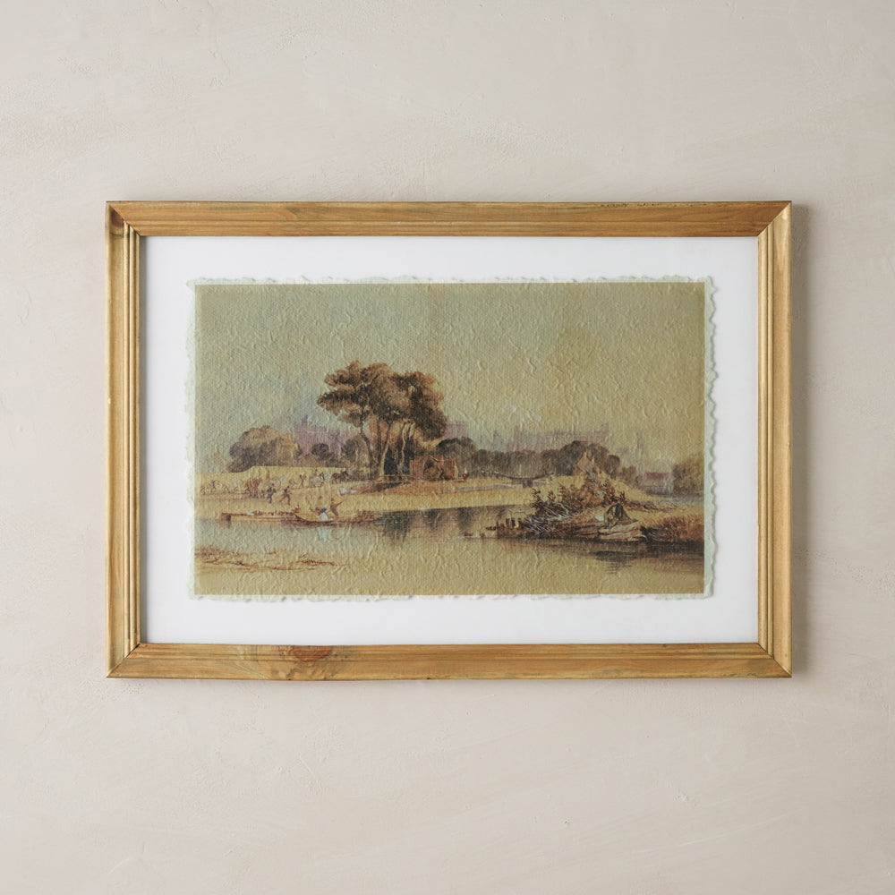 Distant Days Watercolor Landscape