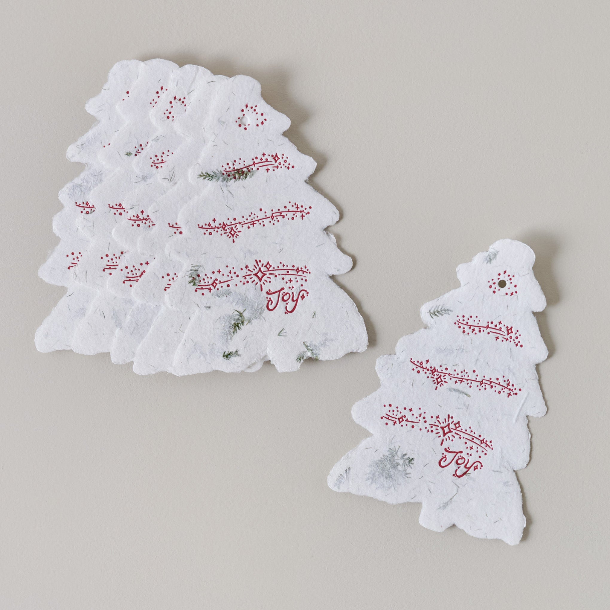 Deckled Tree Gift Tag Set