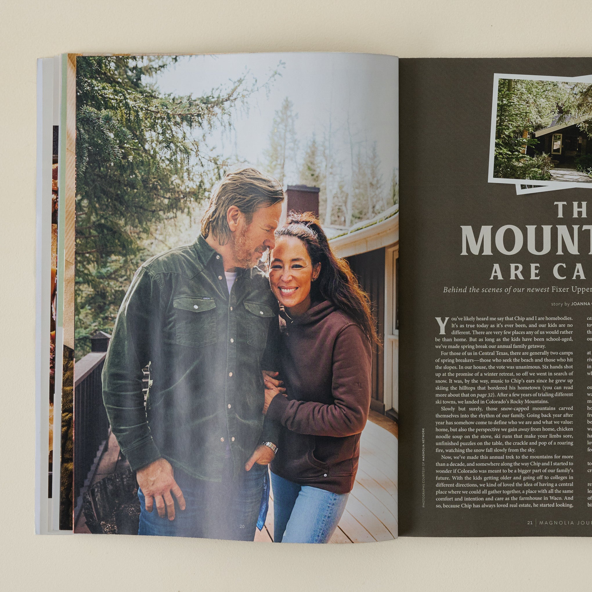 Magnoliass 2025 Winter Journal photo captured of Chip and Joanna Gaines