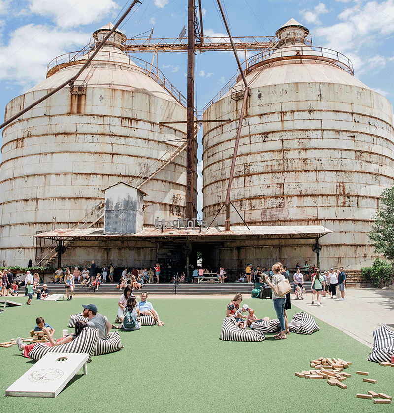 GIF of images from Spring at the Silos