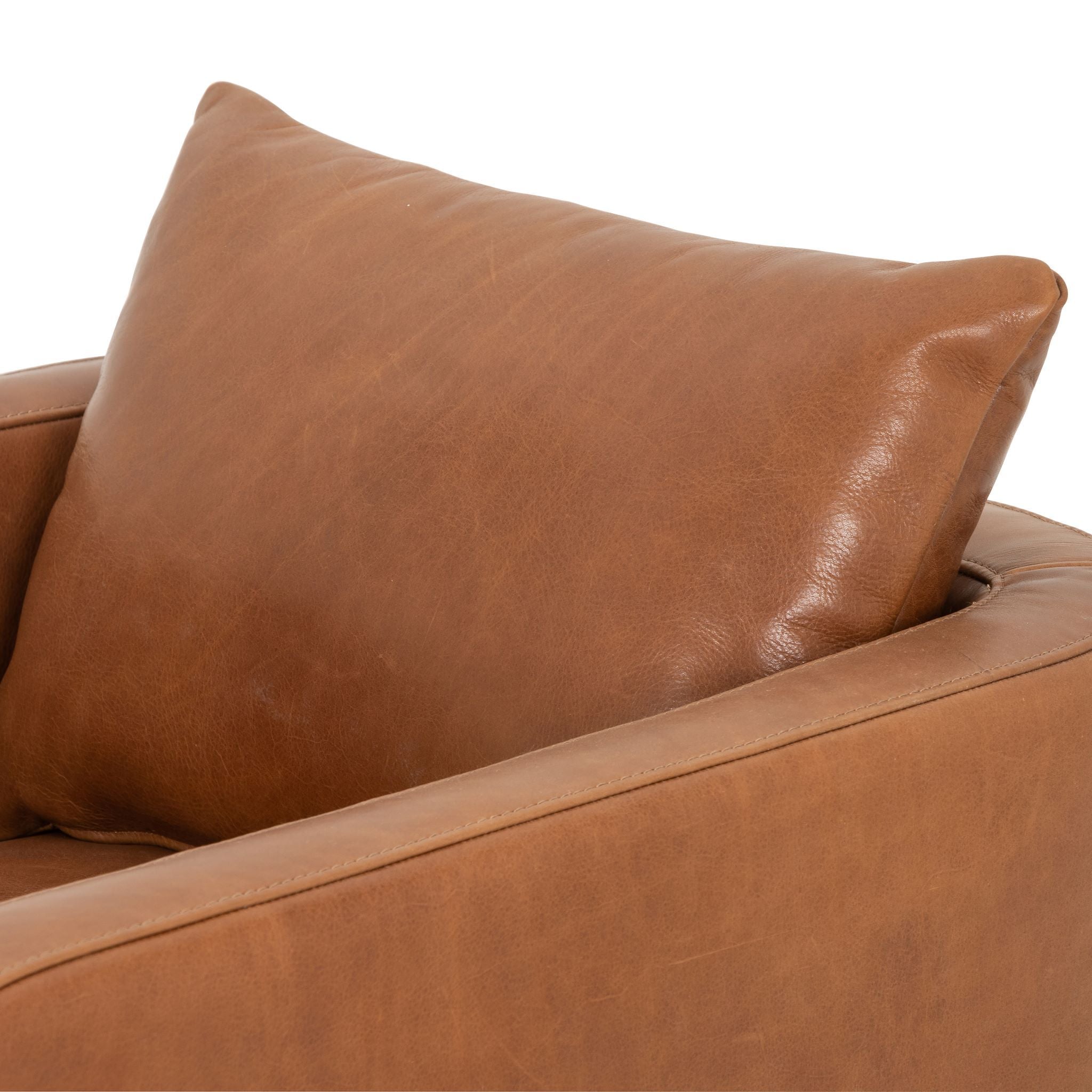 rosetta leather swivel arm chair for Magnoliass