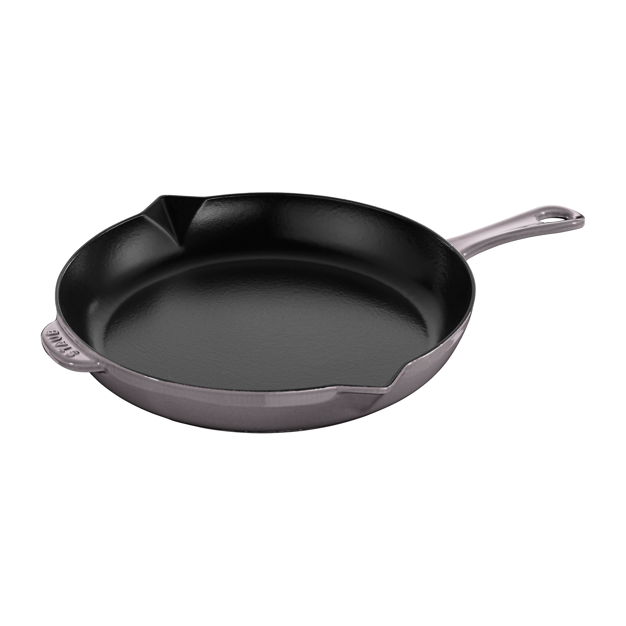 Staub 12 inch cast iron fry pan in graphite grey