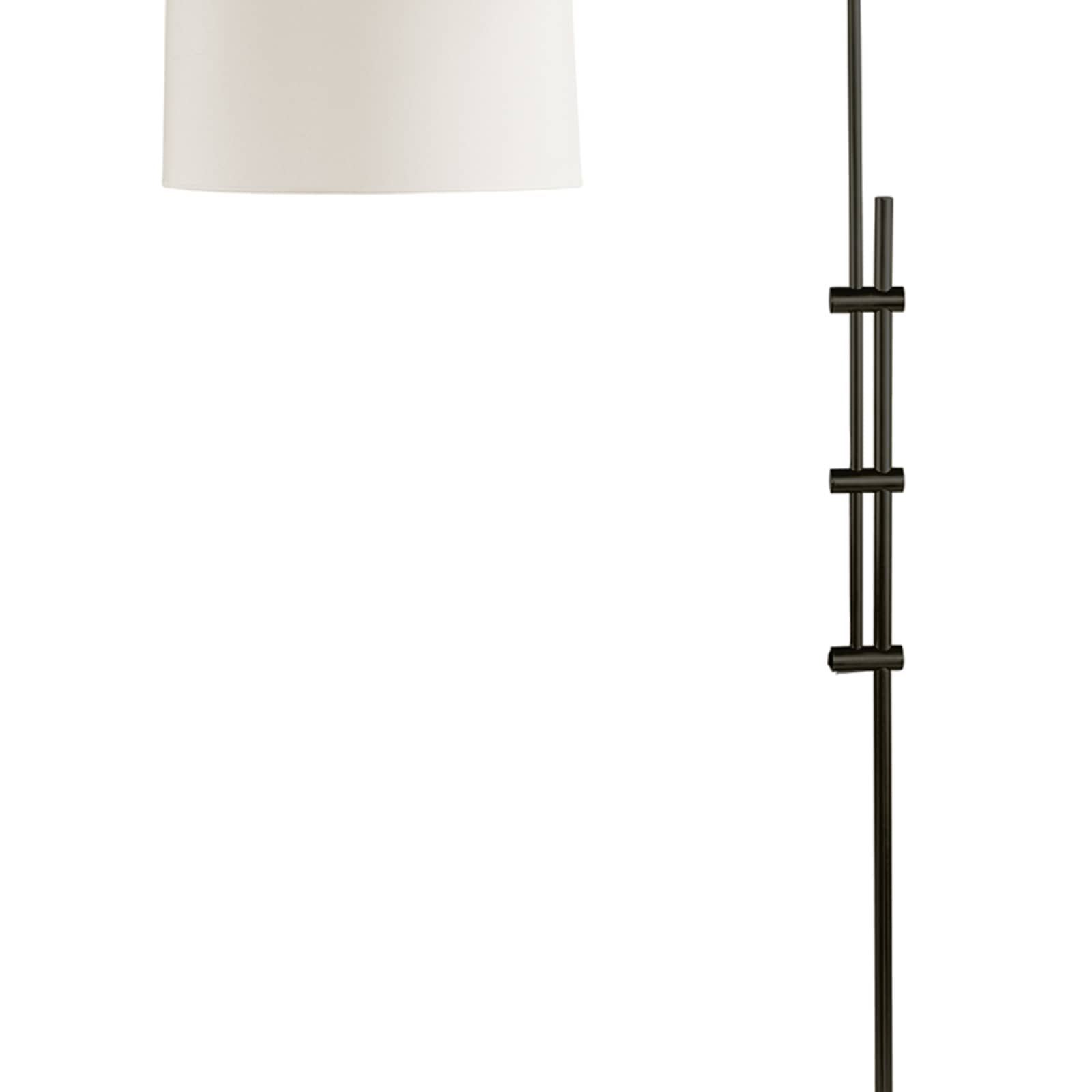Watson Arc Floor Lamp in oil rubbed bronze close up of lamp details