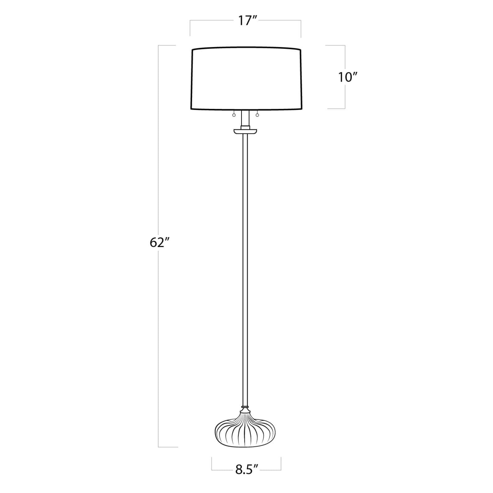 Clove Floor Lamp dimensions