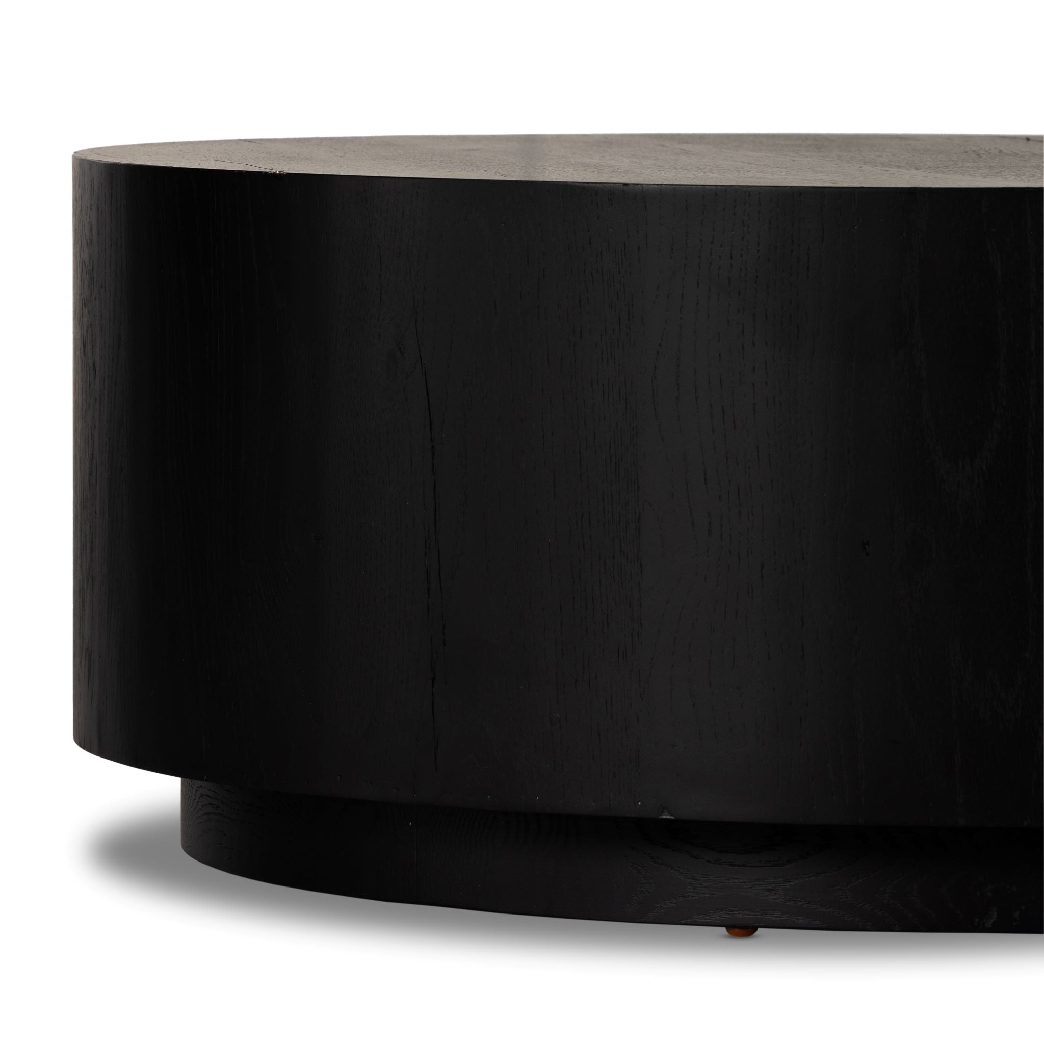 Asher coffee table in black close up of side of table
