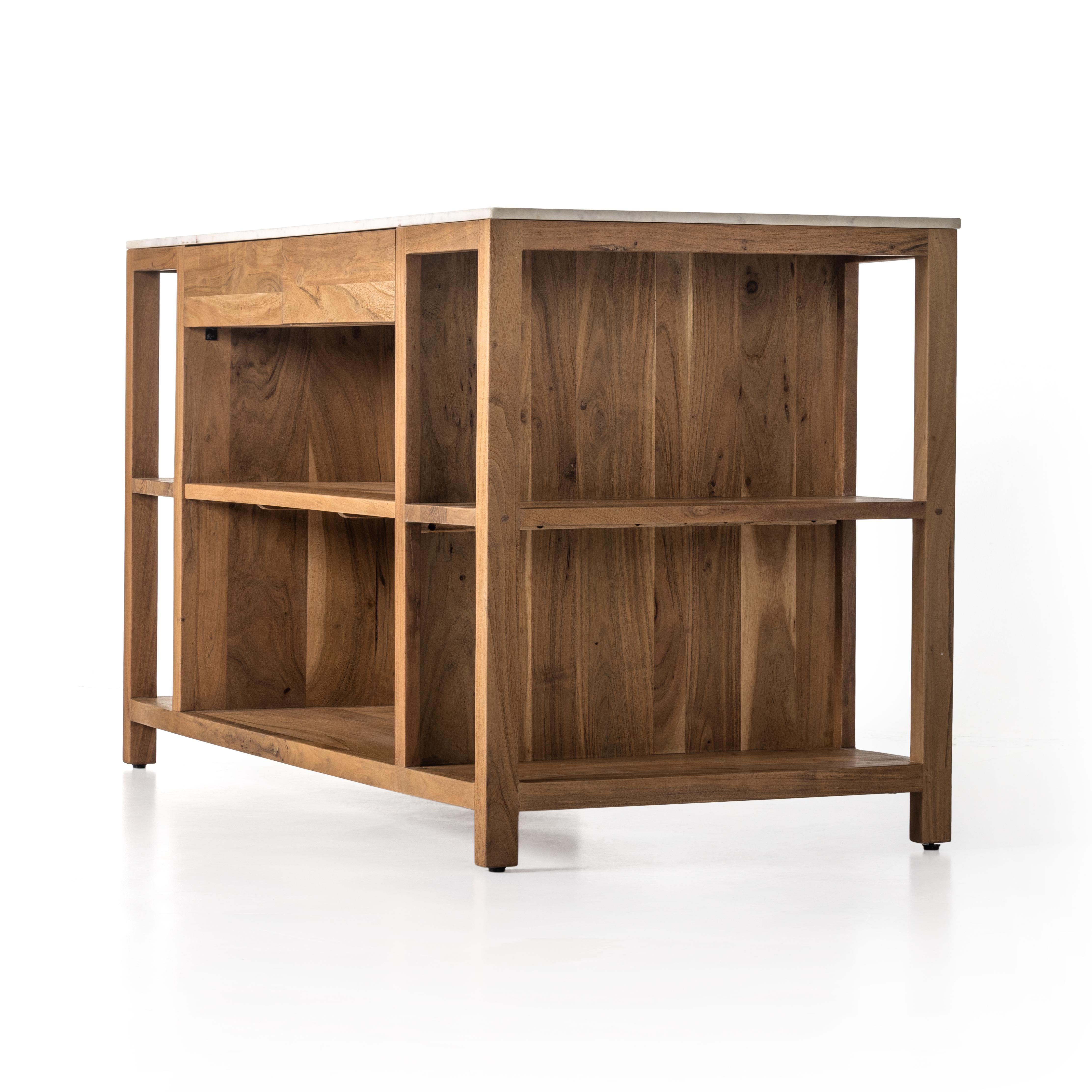 Frasier Kitchen Island side view angled