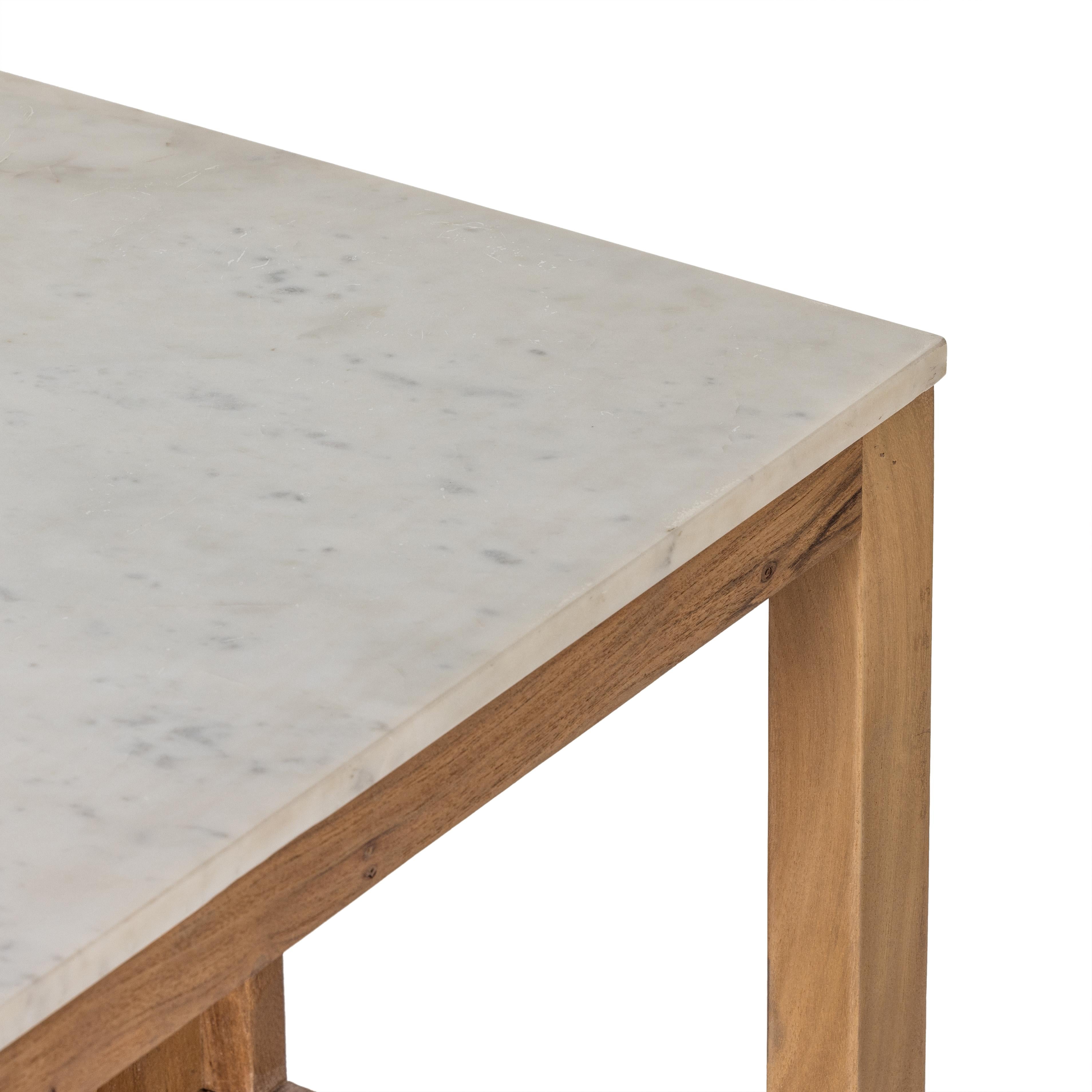 Frasier Kitchen Island close up of corner on countertop
