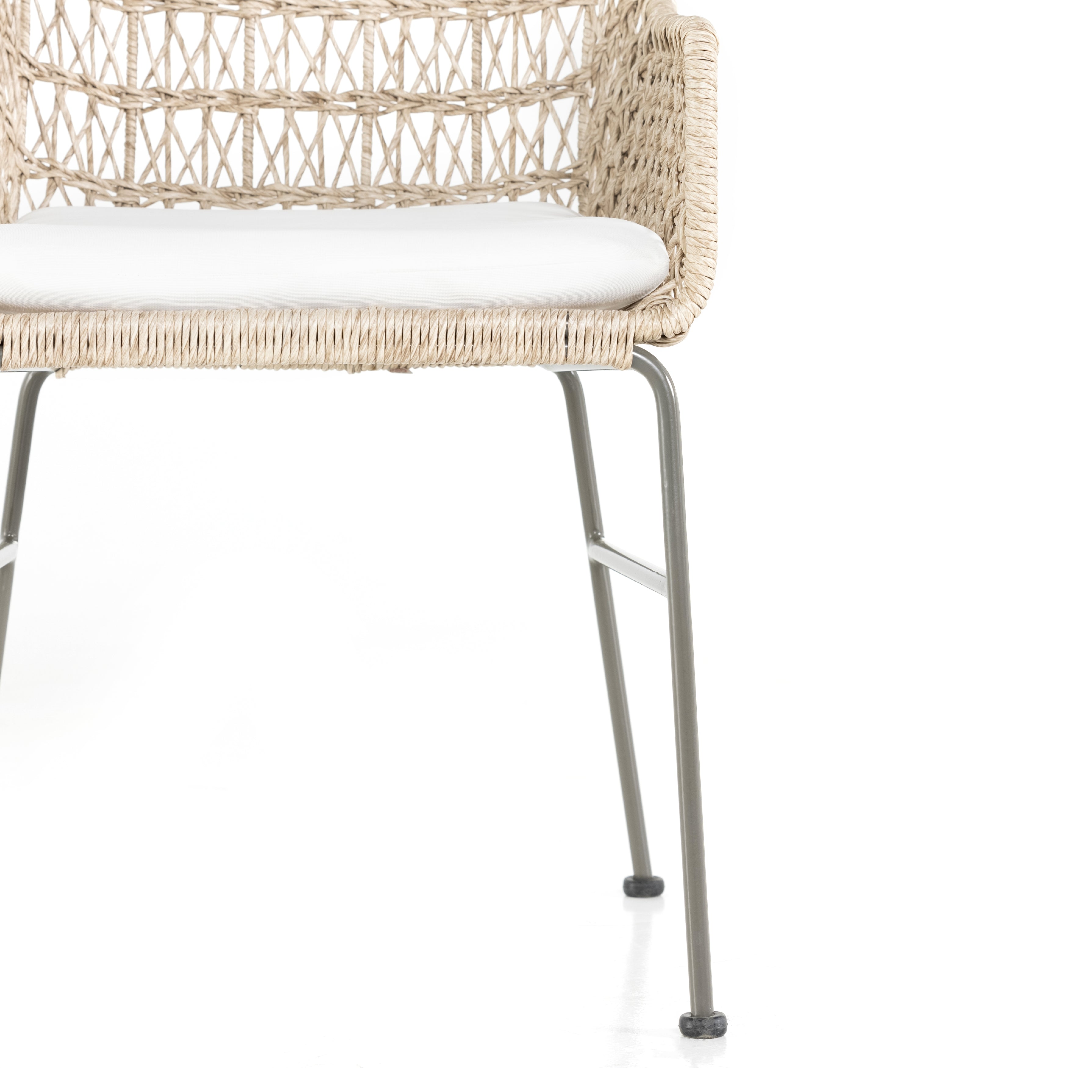 sylvie wicker outdoor cushioned dining chair for Magnoliass