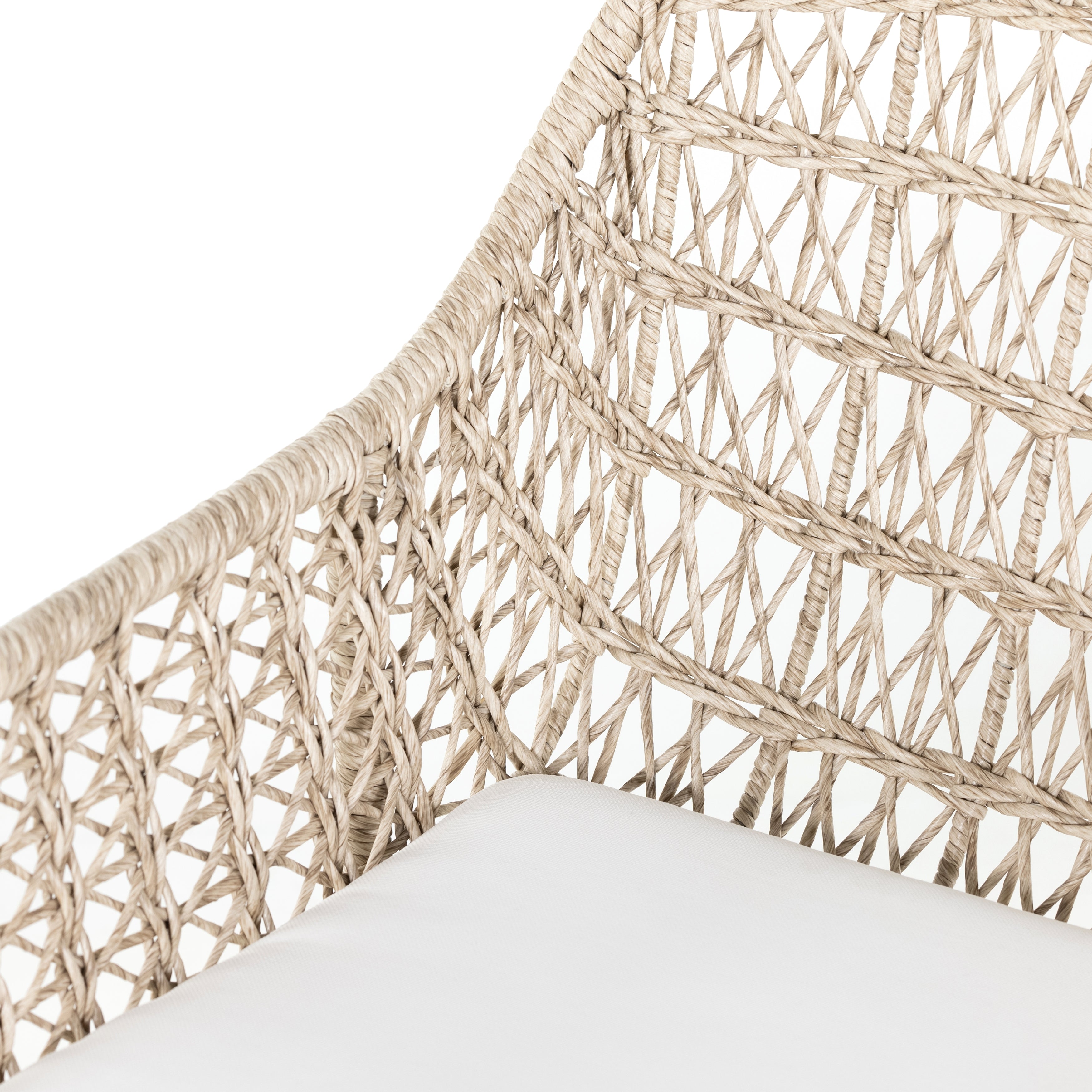 sylvie wicker outdoor cushioned dining chair for Magnoliass