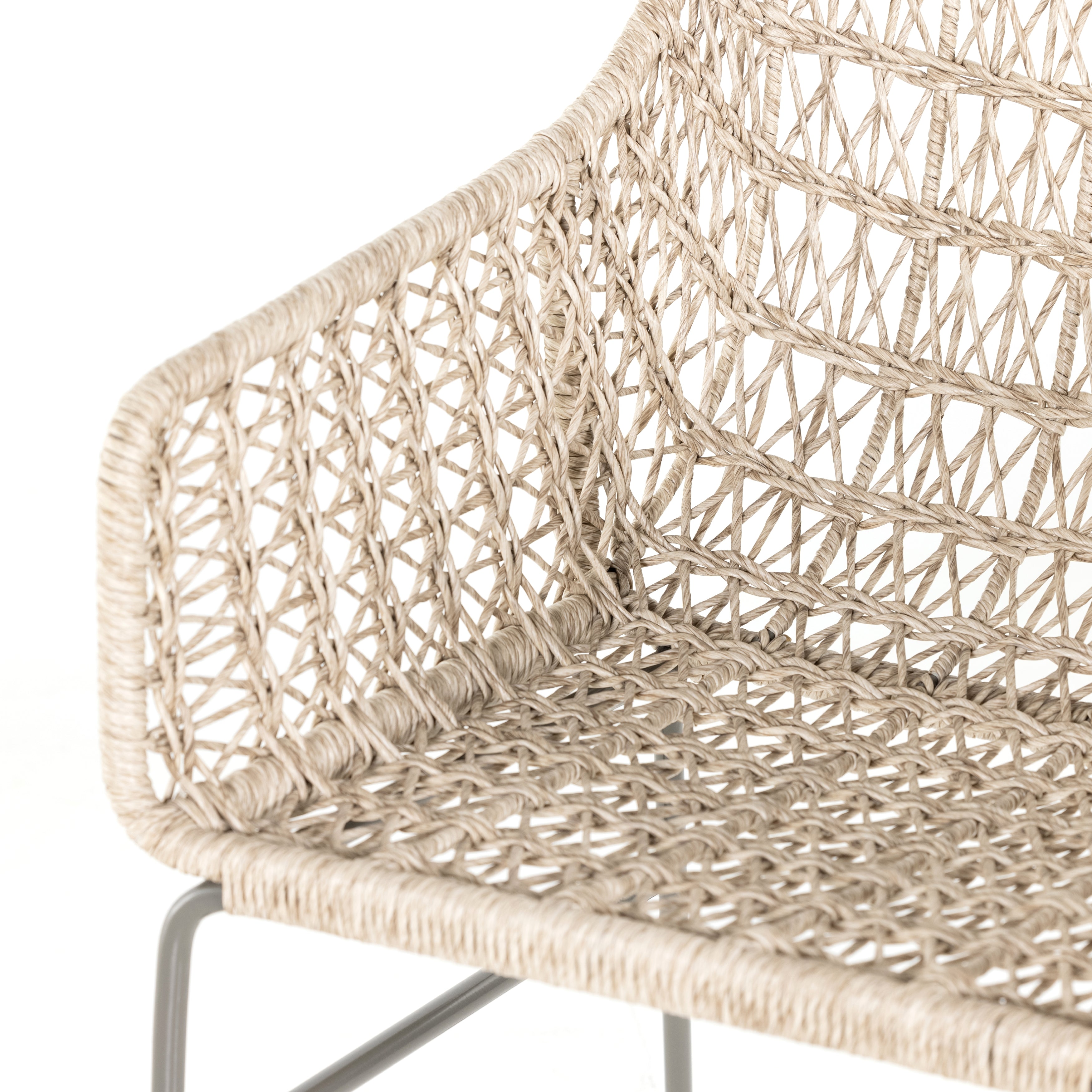 sylvie wicker outdoor cushioned dining chair for Magnoliass