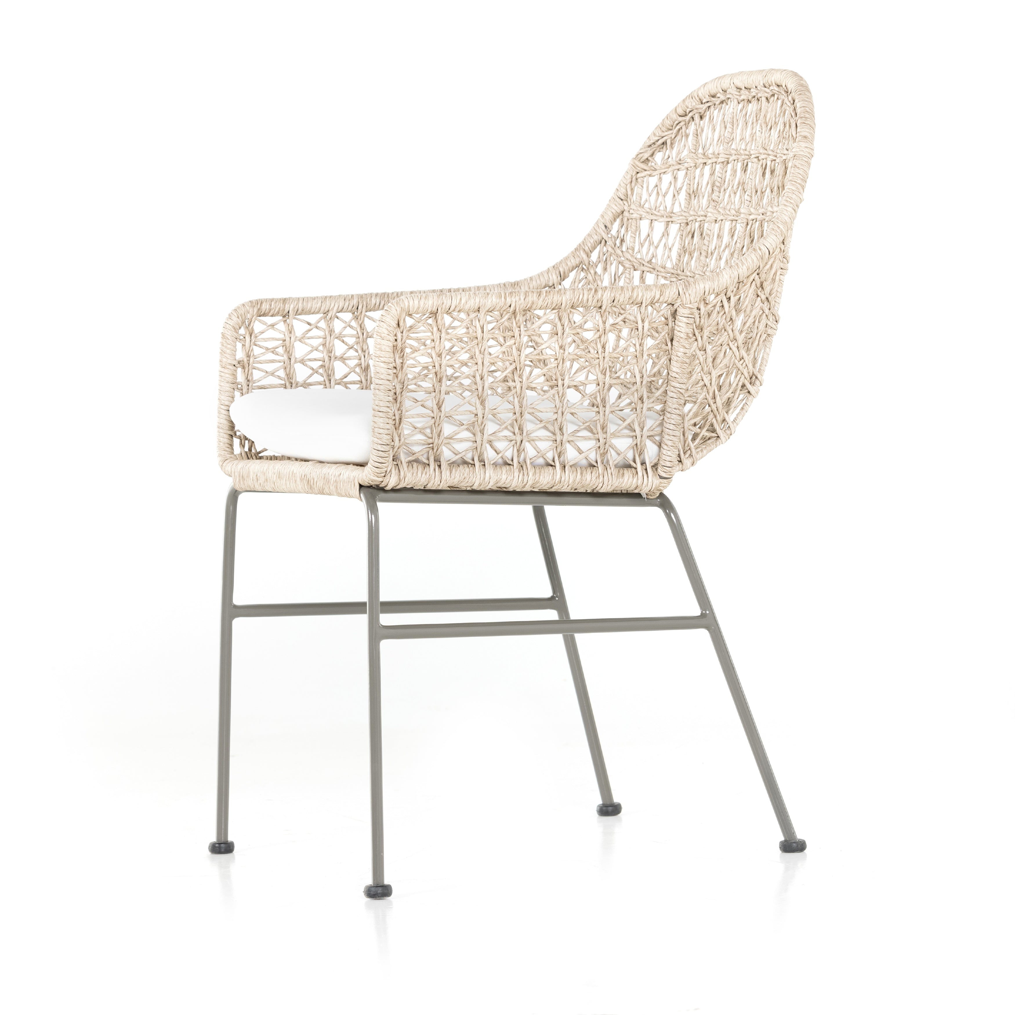 sylvie wicker outdoor cushioned dining chair for Magnoliass