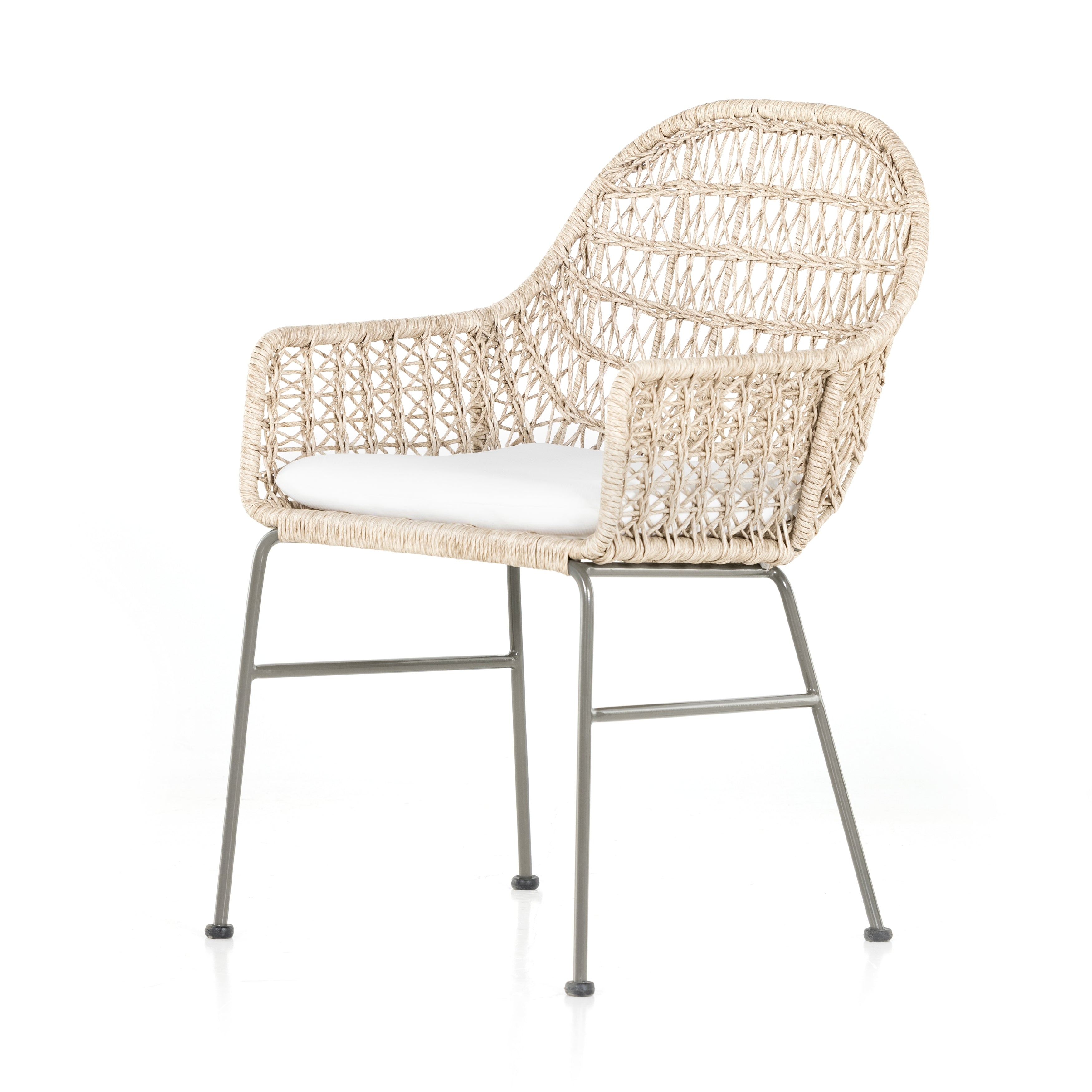 sylvie wicker outdoor cushioned dining chair for Magnoliass