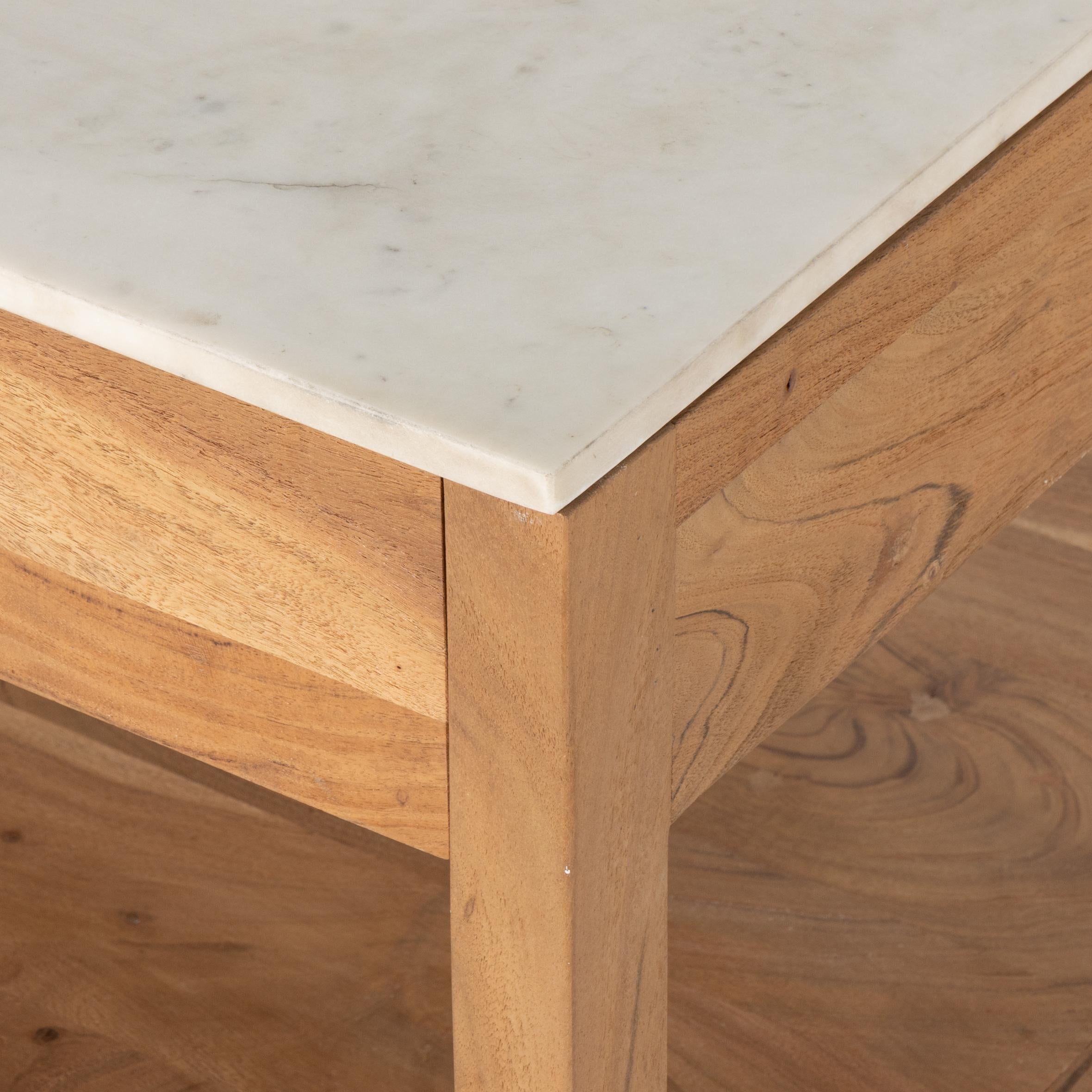Frasier Small Kitchen Island close up of corner of island